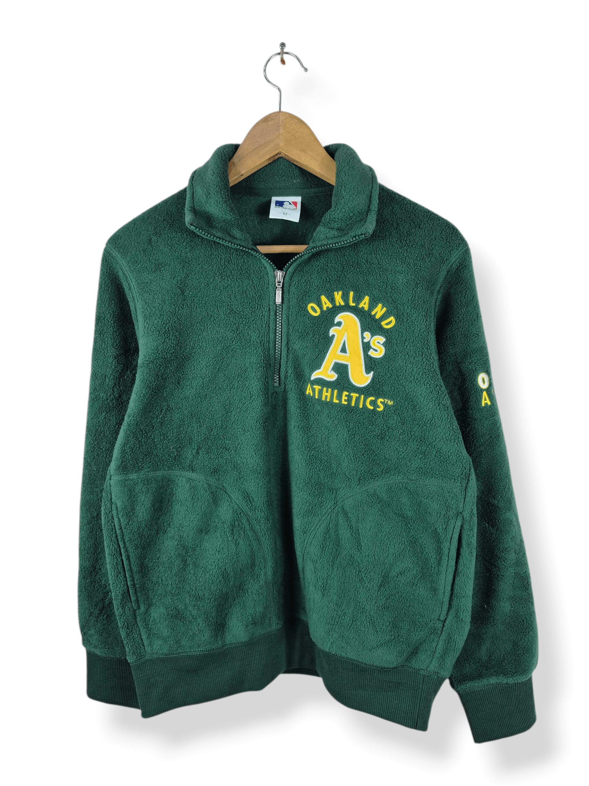 MLB 🔥 Uniqlo MLB Oakland Athletic Half Zipper Sweater Size US M / EU 48-50 / 2 - 1 Thumbnail