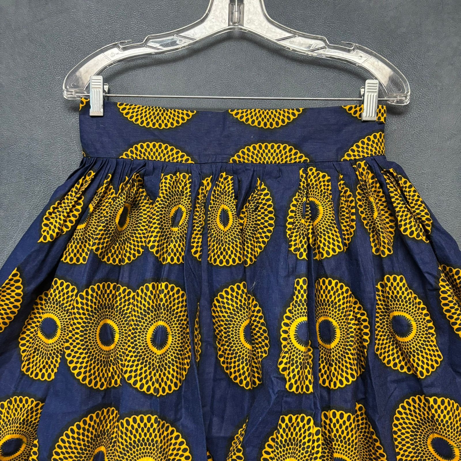 Other Abstract Kiputo Skirt African Print Peacock Feather Line Art Size 28" / US 6 / IT 42 - 3 Thumbnail