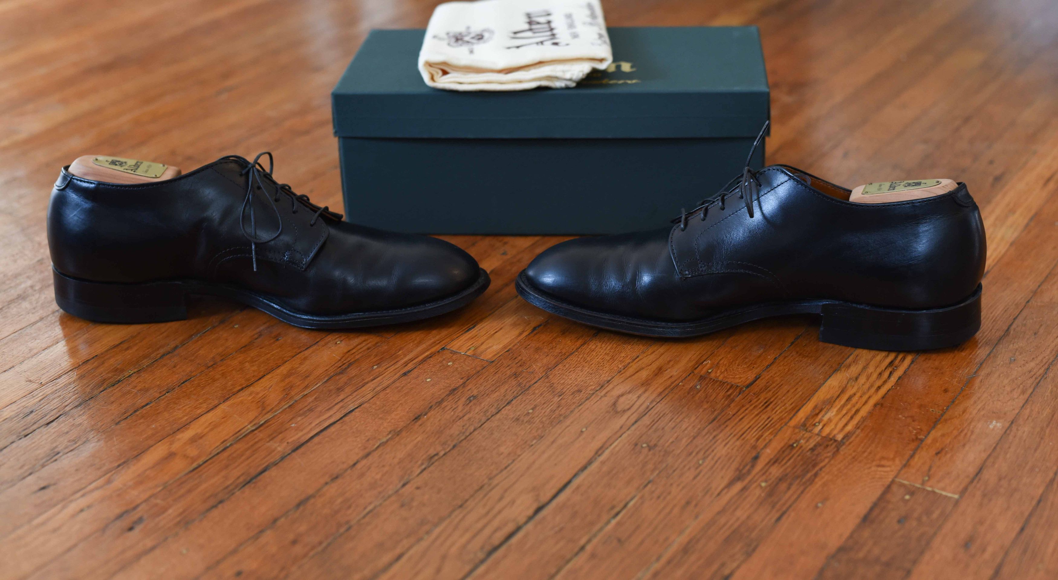 Alden Alden Modified Last Derby 53517 Size 10 D B/D Black Calf Size US 10 / EU 43 - 6 Thumbnail
