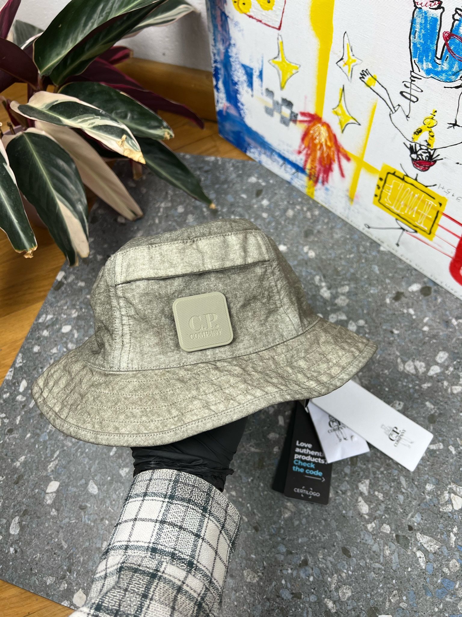 C.P. COMPANY KHAKI HAT / PANAMA
