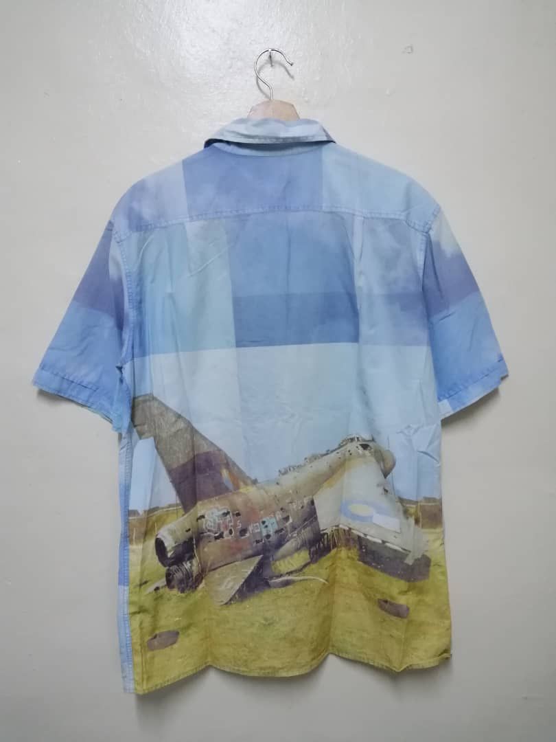 Paul Smith × Vintage Vintage Paul Smith Jeans Aeroplane Button Shirt Size US M / EU 48-50 / 2 - 8 Thumbnail