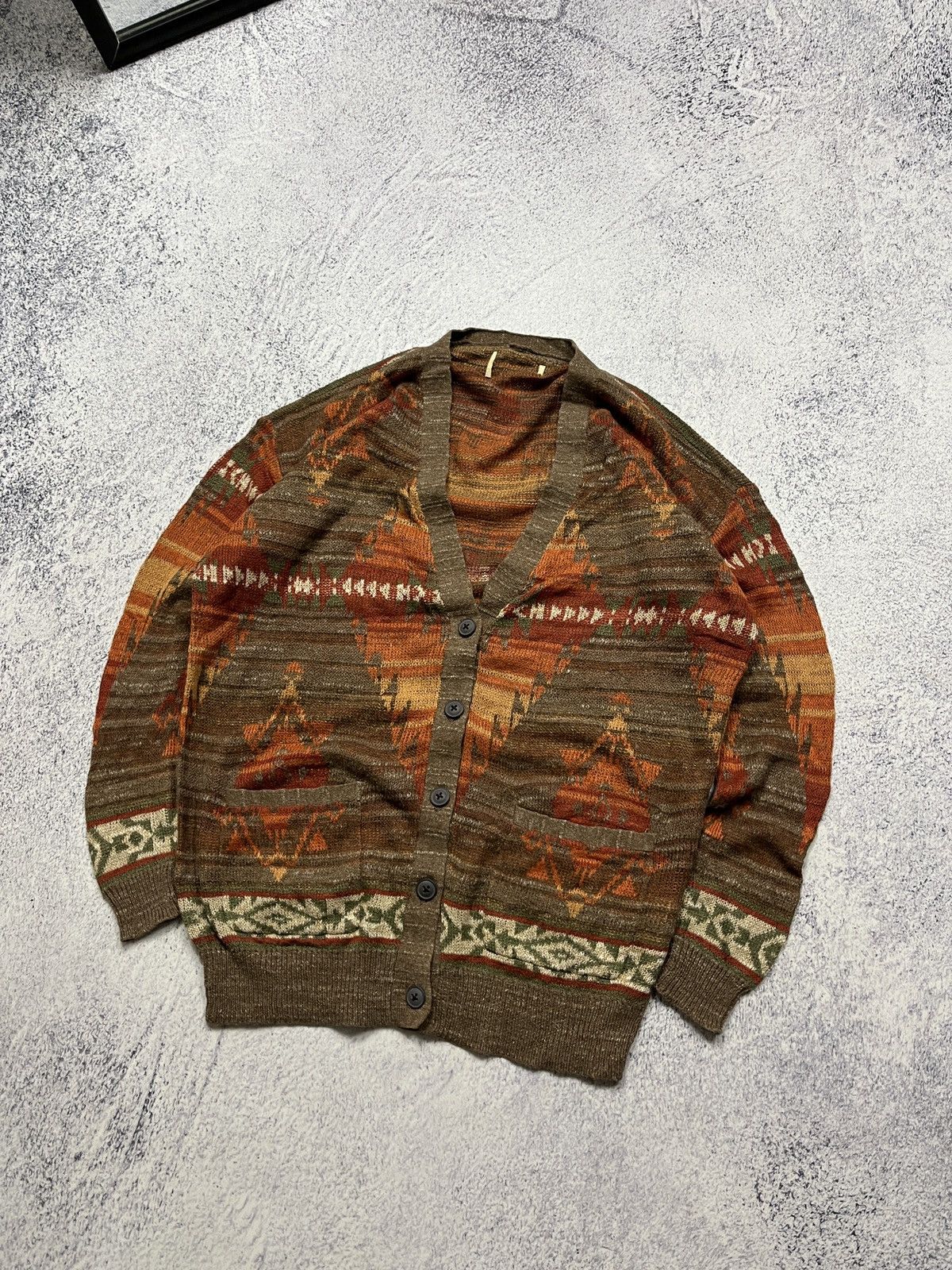 Denim & Supply Ralph Lauren × Polo Ralph Lauren × Ralph Lauren Ralph Lauren Denim and Supply Aztec Southwest Knit Cardigan Size S / US 4 / IT 40 - 2 Thumbnail