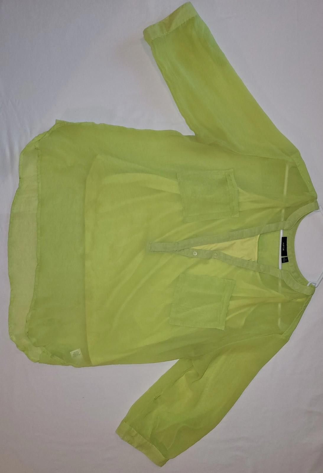 Apt. 9 Apt.9 women's XL yellow cami w/ 3/4 sleeve sheer blouse Size XL / US 12-14 / IT 48-50 - 2 Thumbnail