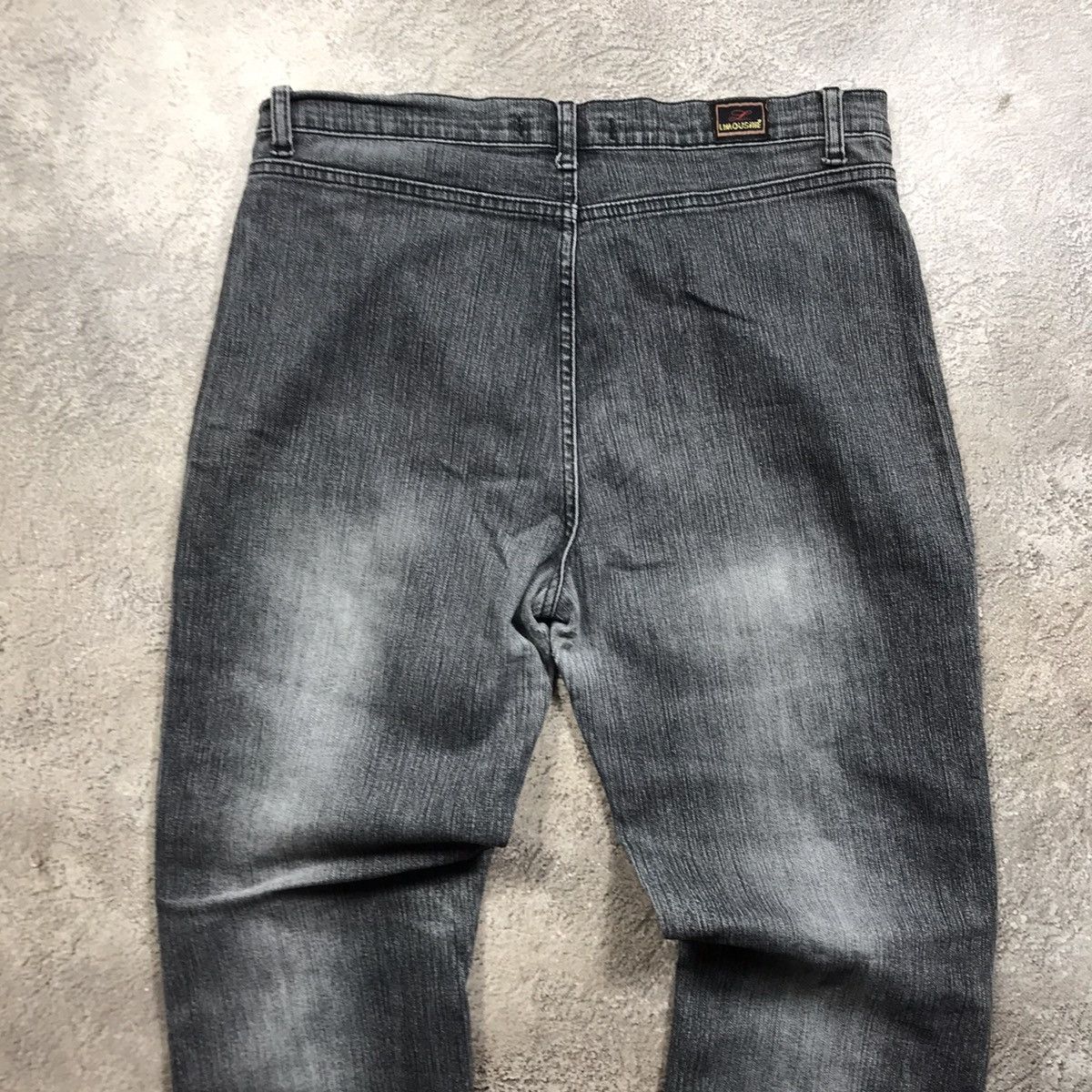 Vintage Vintage 90s Thrashed Distressed Low Rise Flared Jeans Grunge Size US 32 / EU 48 - 5 Thumbnail