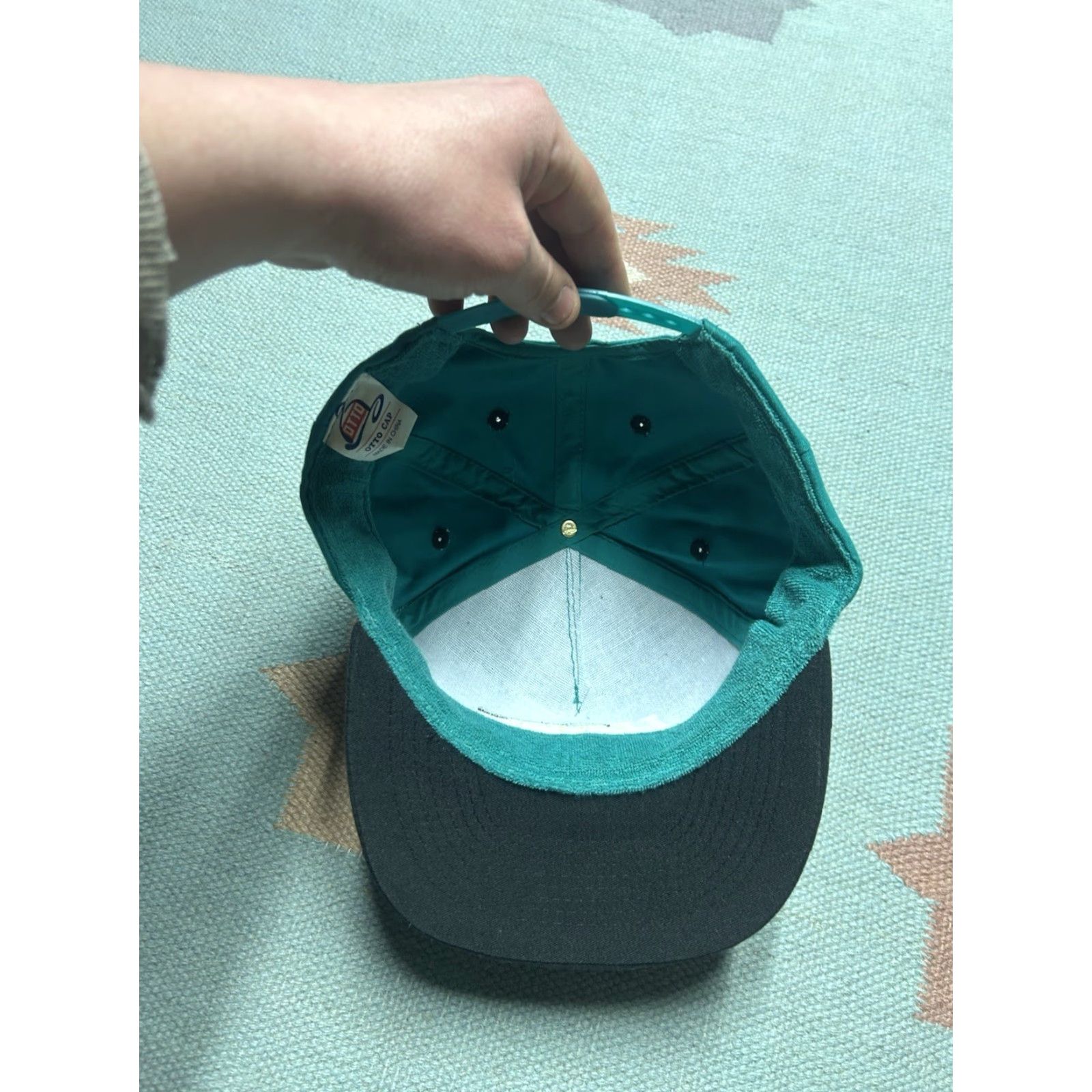 Altea VINTAGE SnapBack Hat Huron Michigan teal turquoise Adjustable Men Size ONE SIZE - 5 Thumbnail