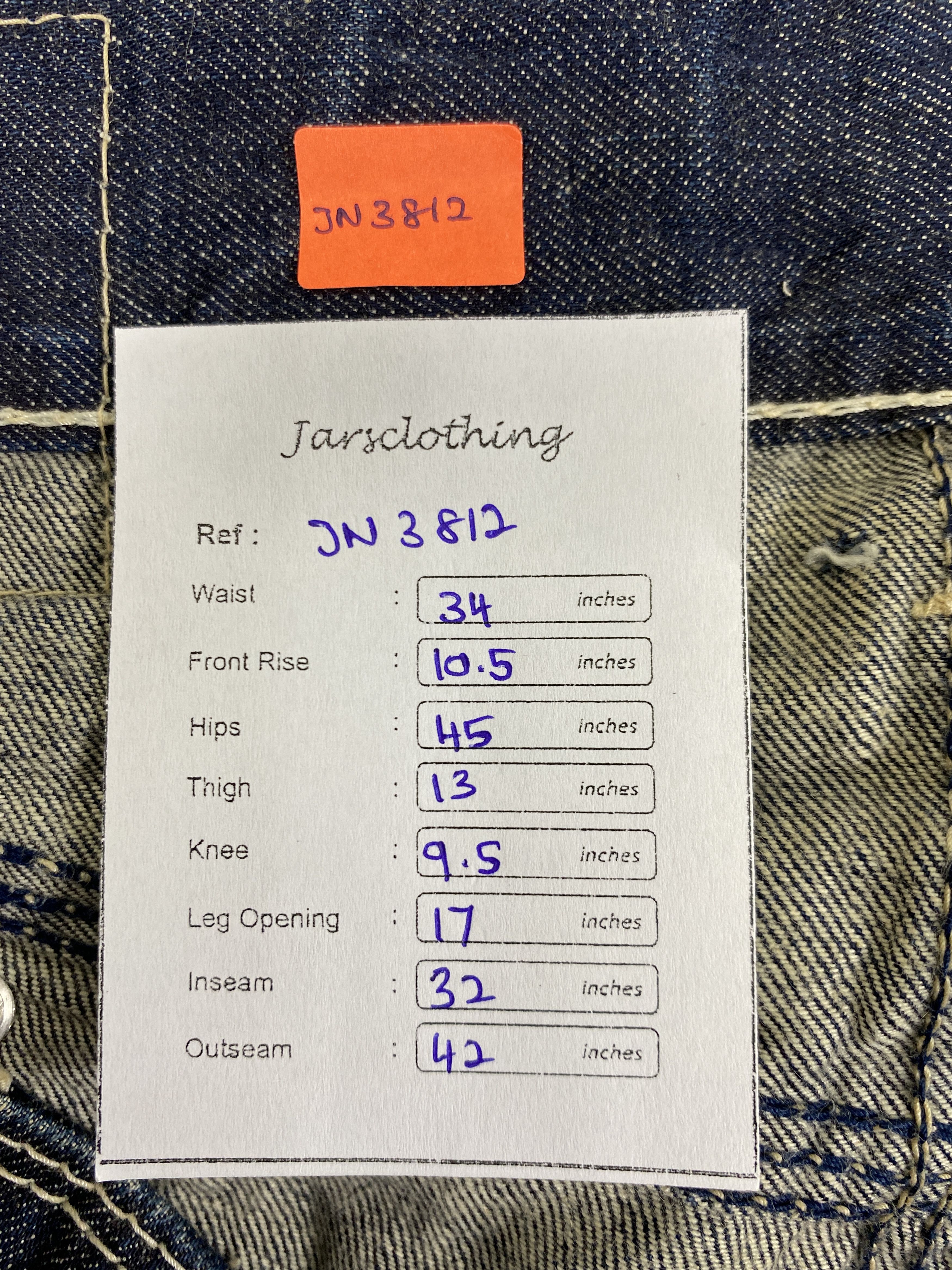 Vintage Levis Faded Blue Jeans 34x32 Denim- JN3812