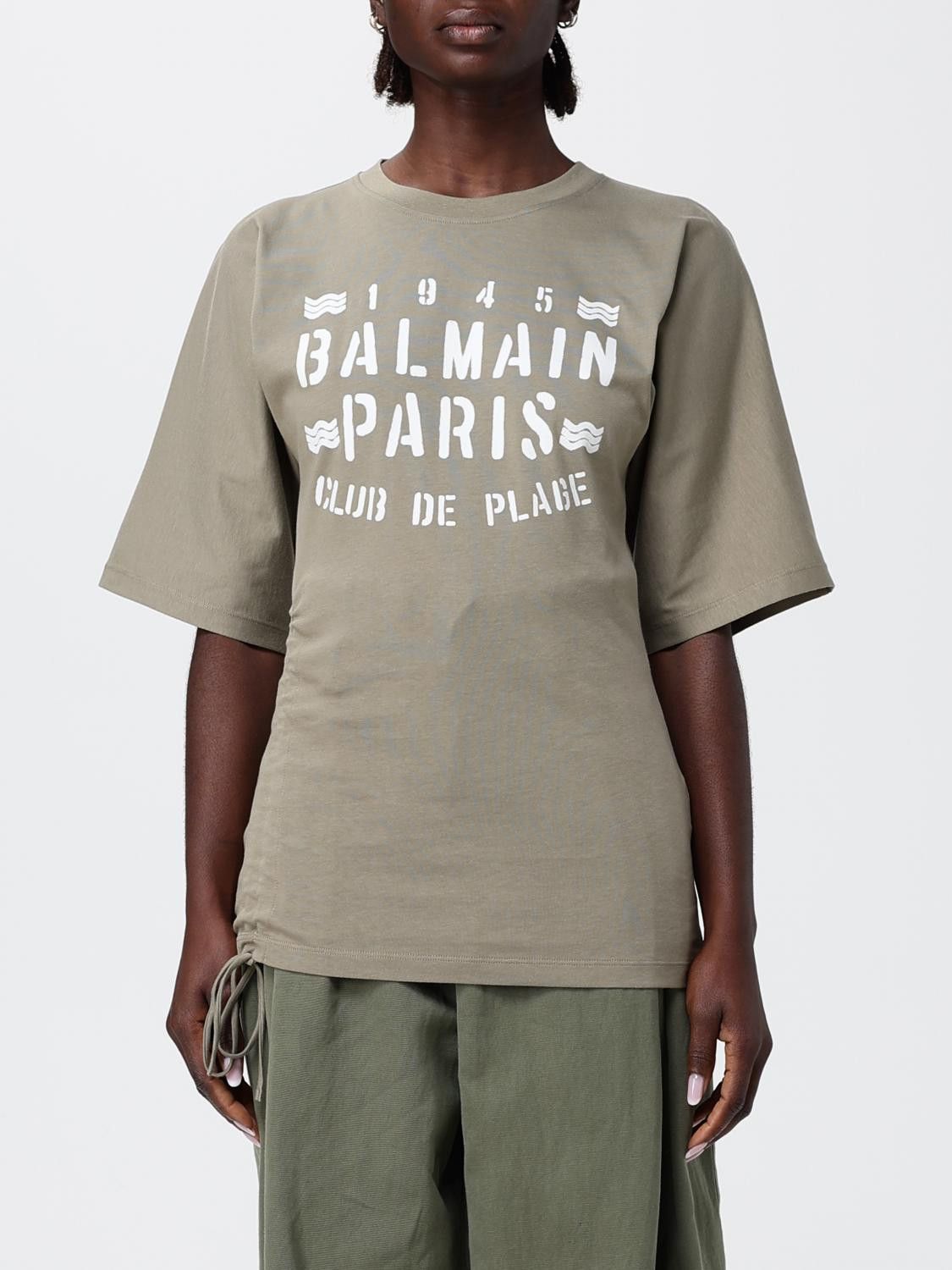 Balmain Balmain T-Shirt Woman Sage Size S / US 4 / IT 40 - 1 Thumbnail