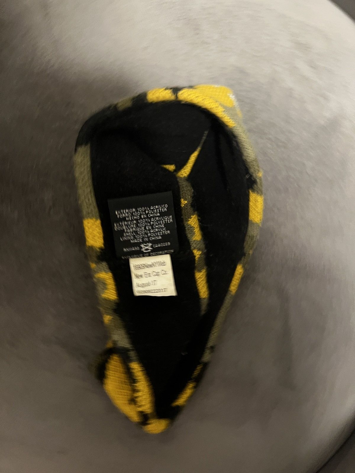 Supreme Supreme New Era Reflective Logo Headband Yellow Camo Size ONE SIZE - 5 Thumbnail