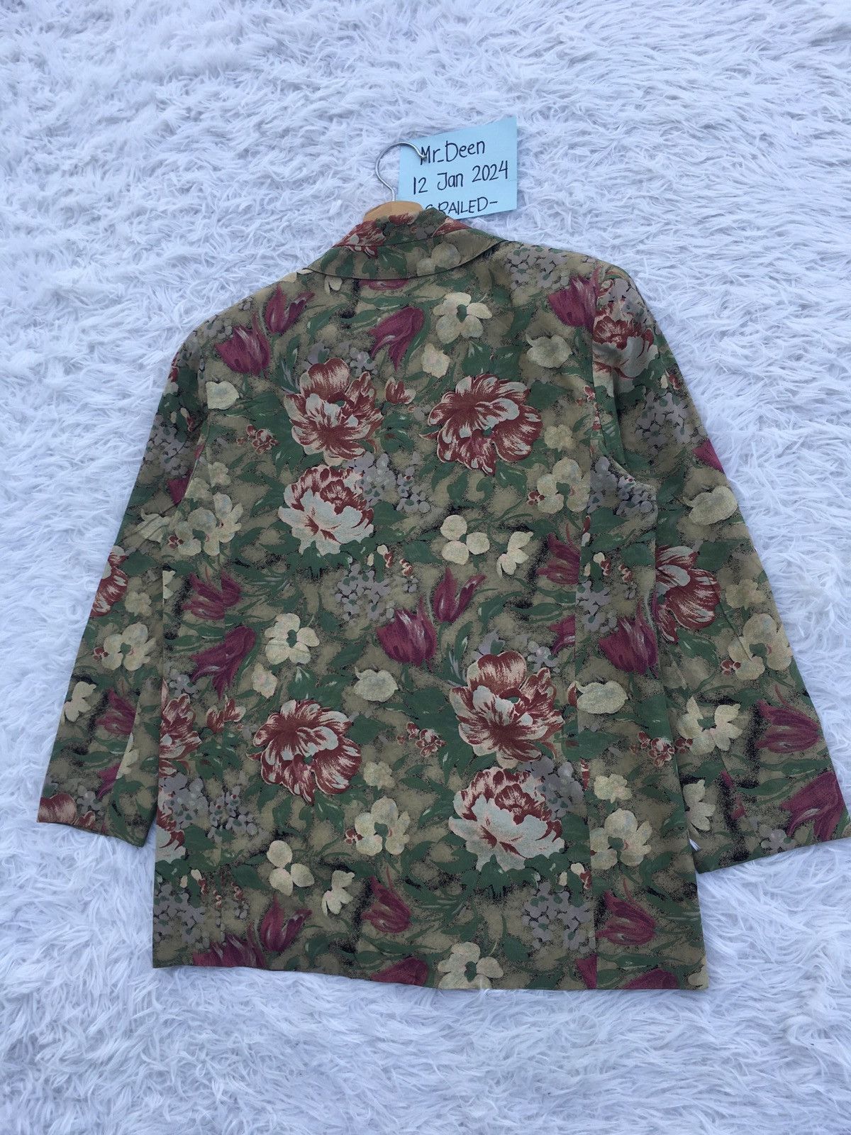 Balenciaga Rare Vintage 90s Balenciaga Florals Print Blazer Size M / US 6-8 / IT 42-44 - 24 Thumbnail