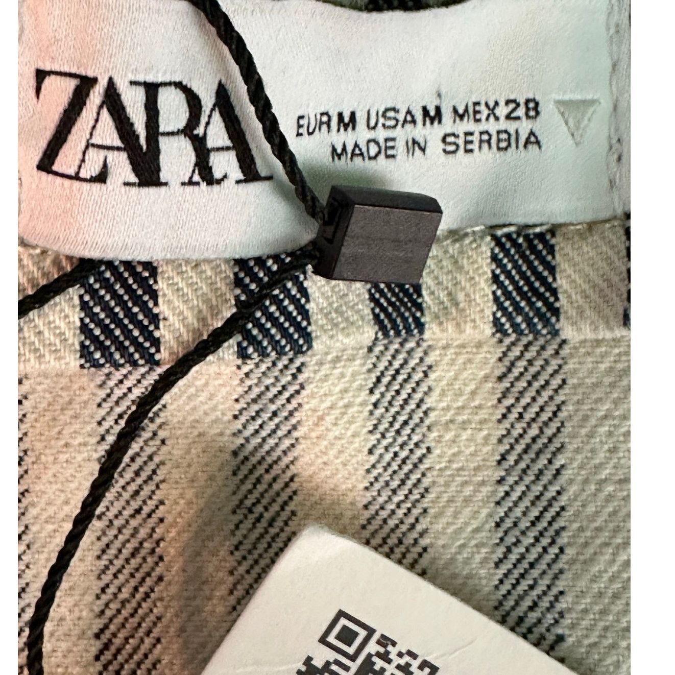 Zara Zara blue white denim strappy crop top size Small Size S / US 4 / IT 40 - 3 Thumbnail