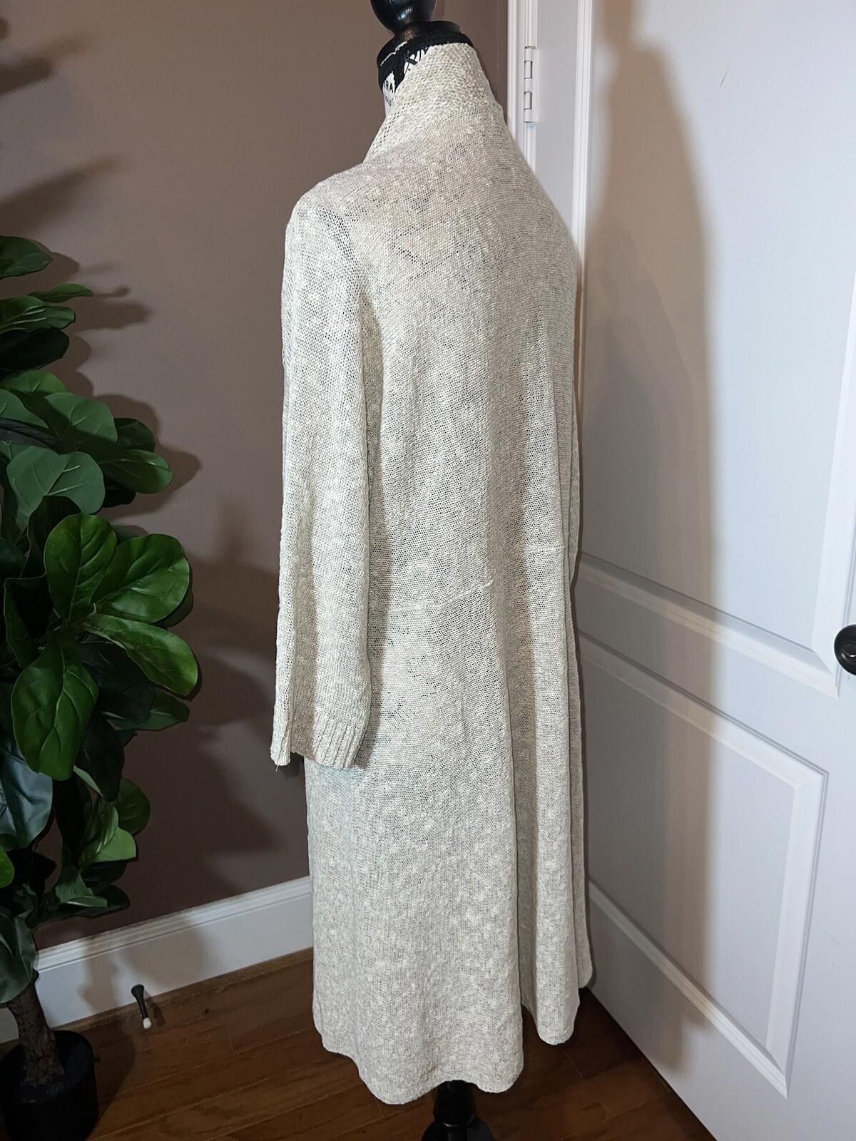 Eileen Fisher Eileen Fisher XL Natural Linen Cardigan Sweater Kimono Size XL / US 12-14 / IT 48-50 - 8 Thumbnail