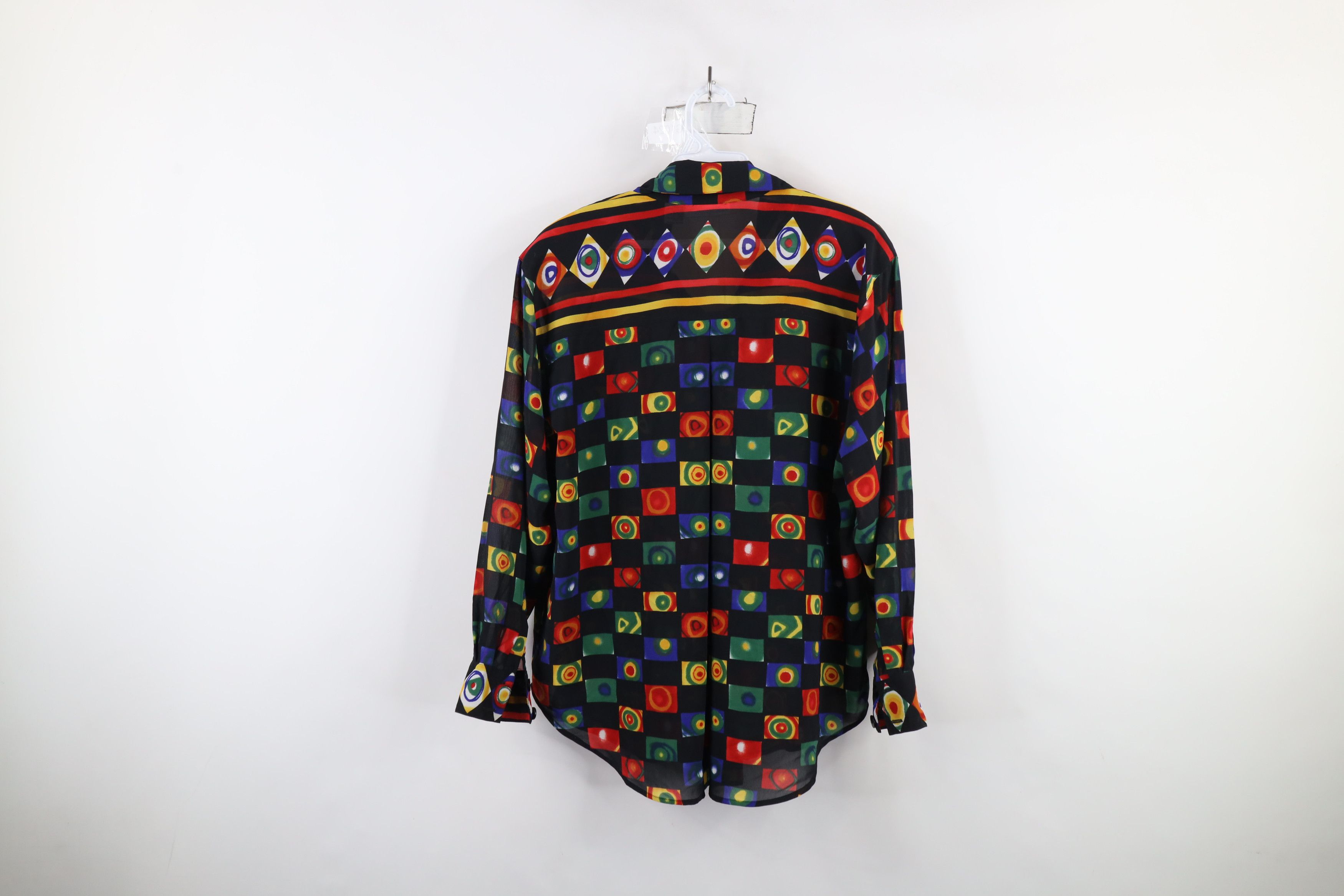 Vintage Vintage 90s Streetwear Abstract Collared Button Shirt Size M / US 6-8 / IT 42-44 - 10 Thumbnail