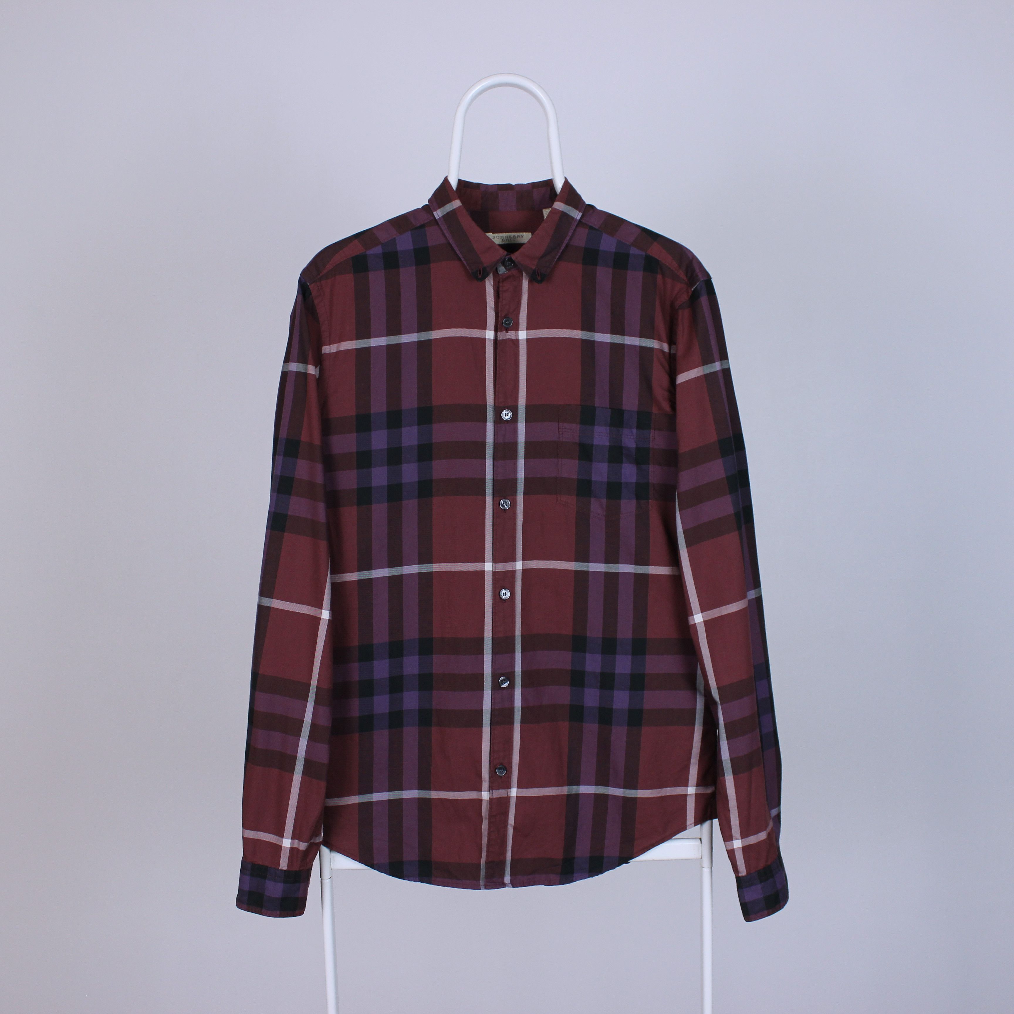 Burberry Burberry vintage button Ups shirt nova purple M cotton Size US M / EU 48-50 / 2 - 1 Thumbnail