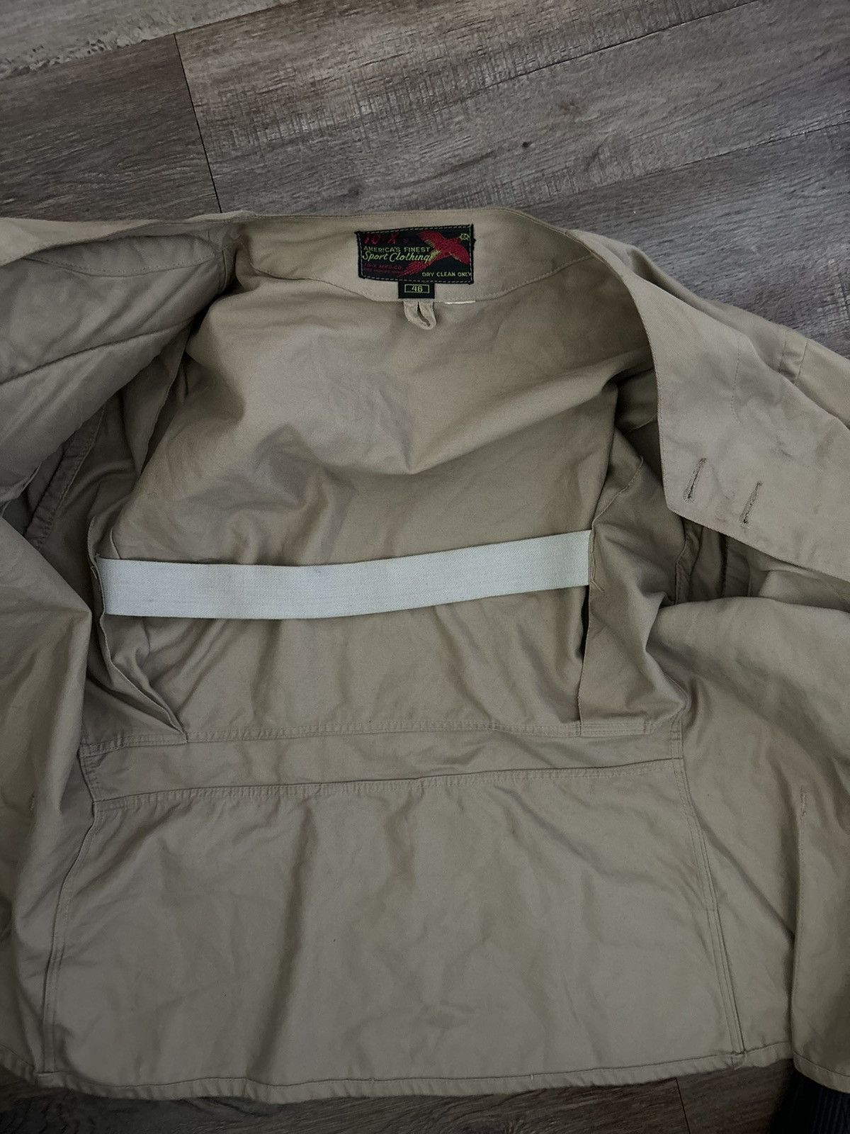 Vintage British 1940s Padded Details Shooting Jacket Size US L / EU 52-54 / 3 - 4 Thumbnail