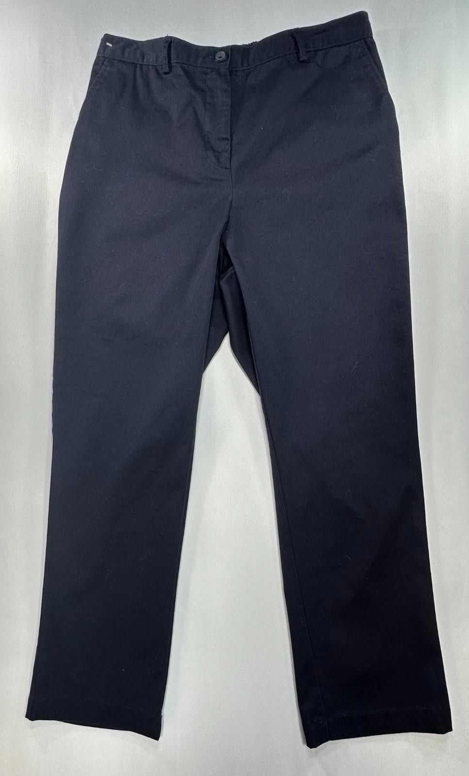 Lands' End Lands End Elastic High Rise Straight Chinos Blue Womens 10P Size 32" / US 10 / IT 46 - 1 Thumbnail