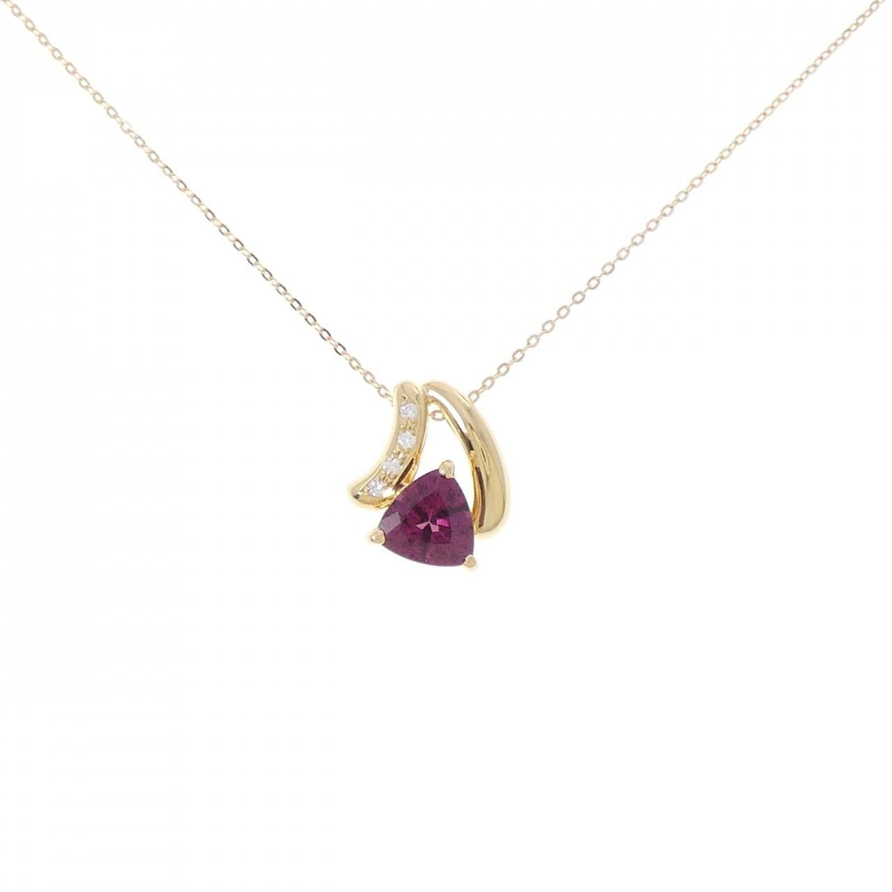 Other Tasaki Tasaki Garnet Diamond Au750 Necklace Precious Metal Necklace DUTY FREE for USA Size ONE SIZE - 1 Thumbnail