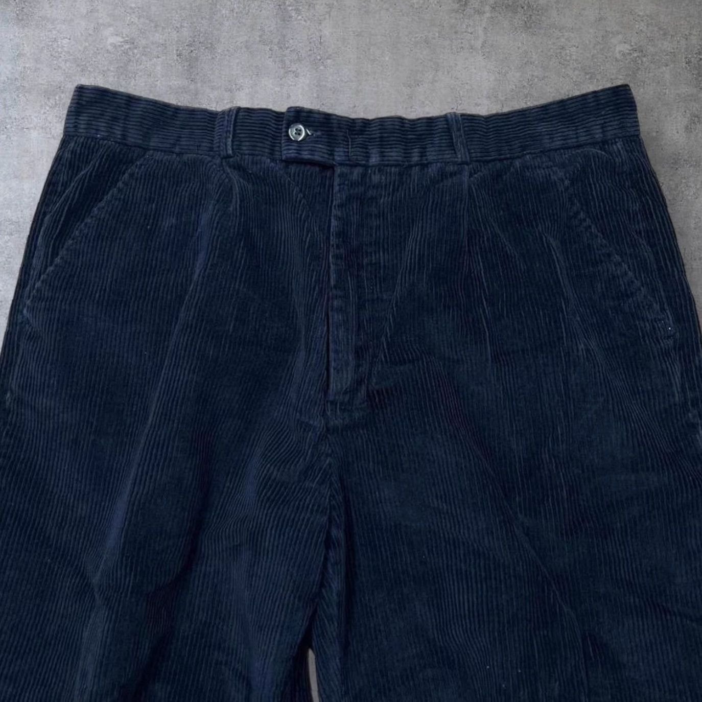 Vintage Mountain Pass Navy Blue Corduroy Trousers Men 38W Straight Leg Chino Jeans Corduroy 27in Inside Leg 37in Waist Navy Blue Mens Size US 38 / EU 54 - 5 Thumbnail