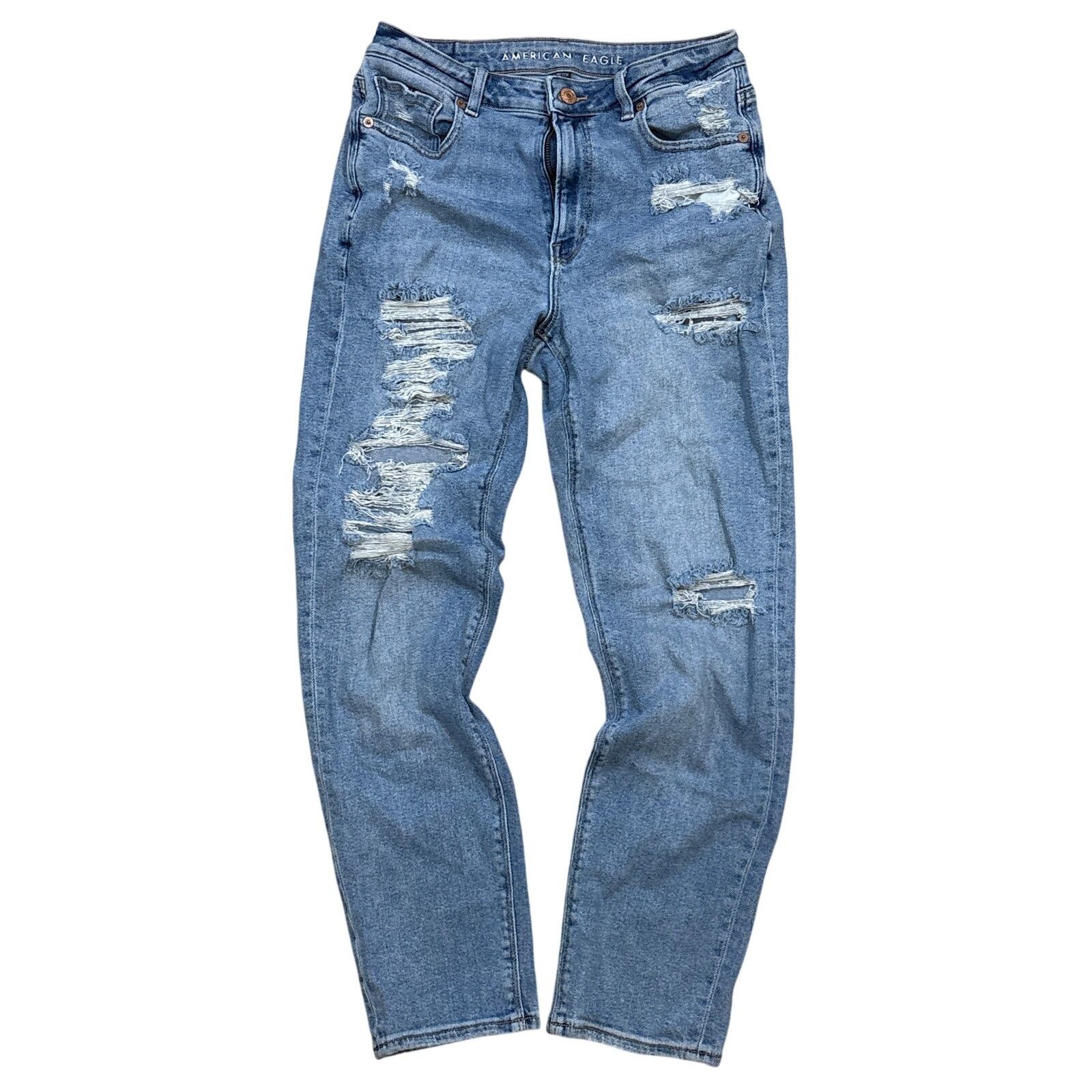 American Eagle Outfitters American Eagle stretchy Mom Jean distressed size 6 regular Size 28" / US 6 / IT 42 - 1 Thumbnail