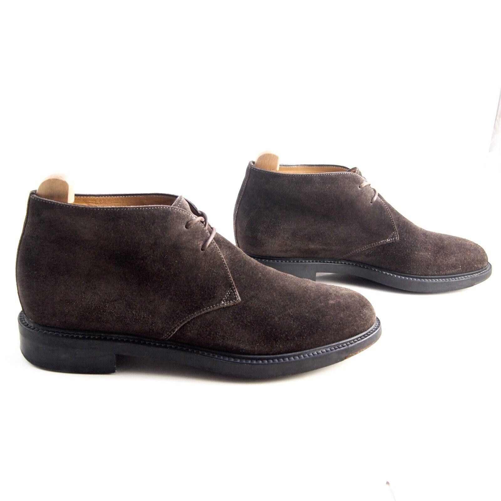 Santoni Santoni Chukka Ankle Boots Brown Suede Mens US 10 EU 43 F Size US 10 / EU 43 - 4 Thumbnail