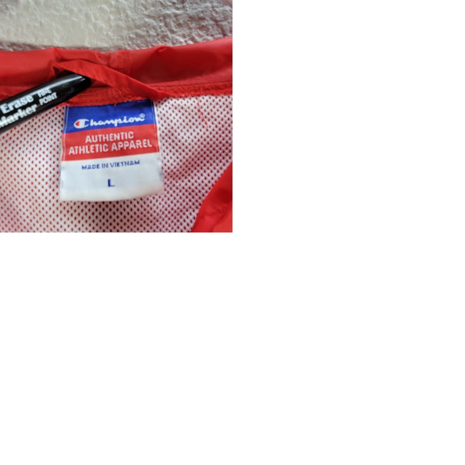Champion VINTAGE Champion UNLV Rebels Nylon Hooded Windbreaker Jacket Sz LARGE Men Red Windbreaker Hooded UNLV Rebels Champion Jacket L Mens Size US L / EU 52-54 / 3 - 9 Thumbnail