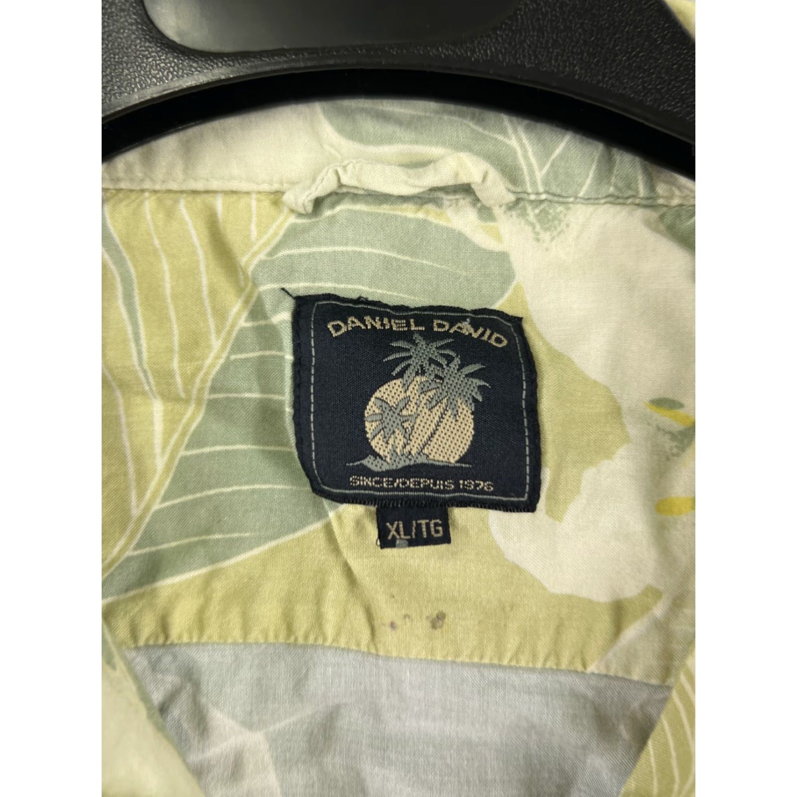Vintage Daniel David Shirt Men XL Green Hawaiian Luau Aloha Beach Floral Palm Tree Button-Up Size US XL / EU 56 / 4 - 3 Thumbnail