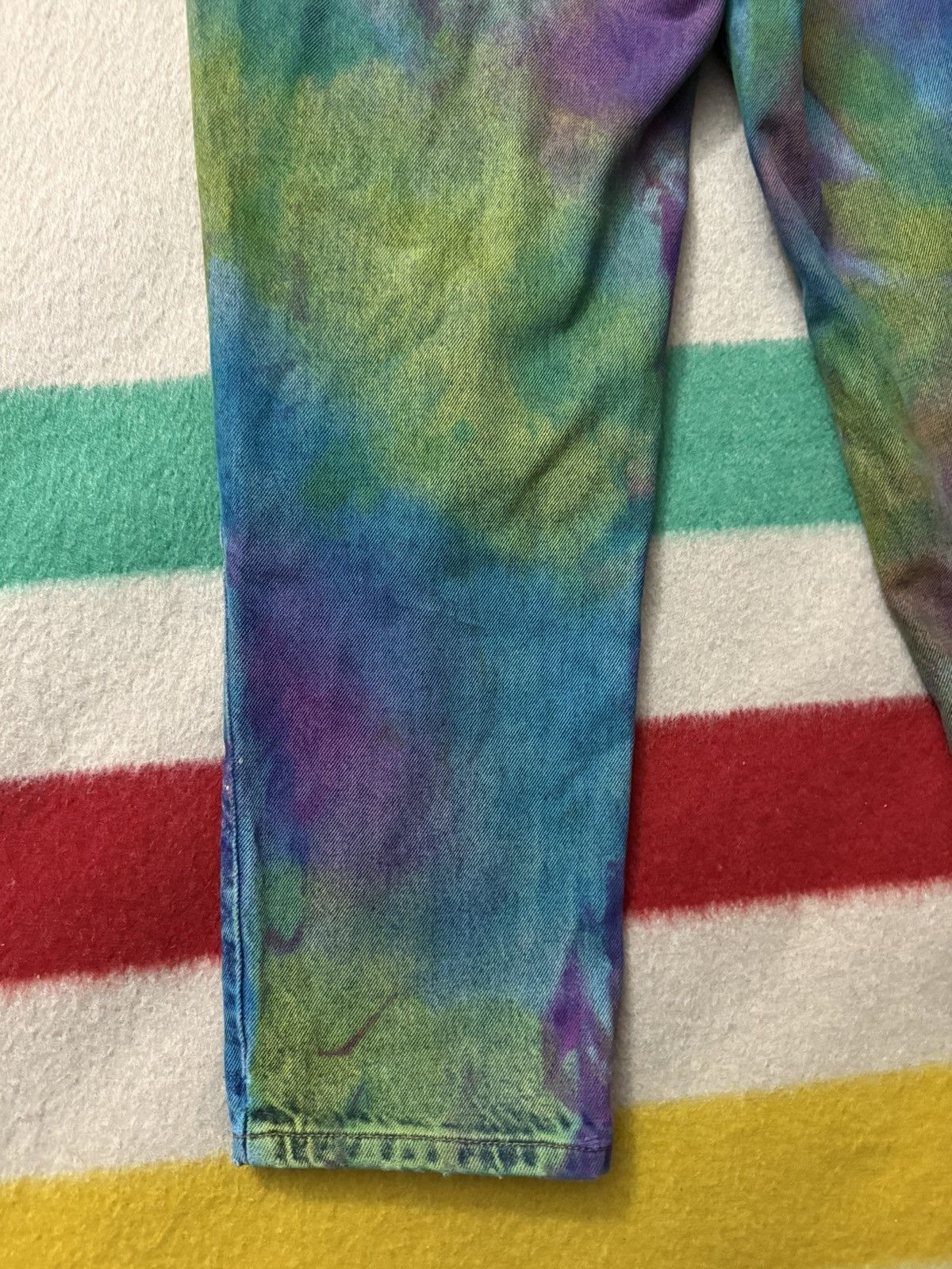 (SOUND)+(VISION) × Levi's × Levi's Vintage Clothing Vintage 90s Tie Dye Paint Splatter 550 Levi’s Jeans 28x28 Size US 28 / EU 44 - 4 Thumbnail