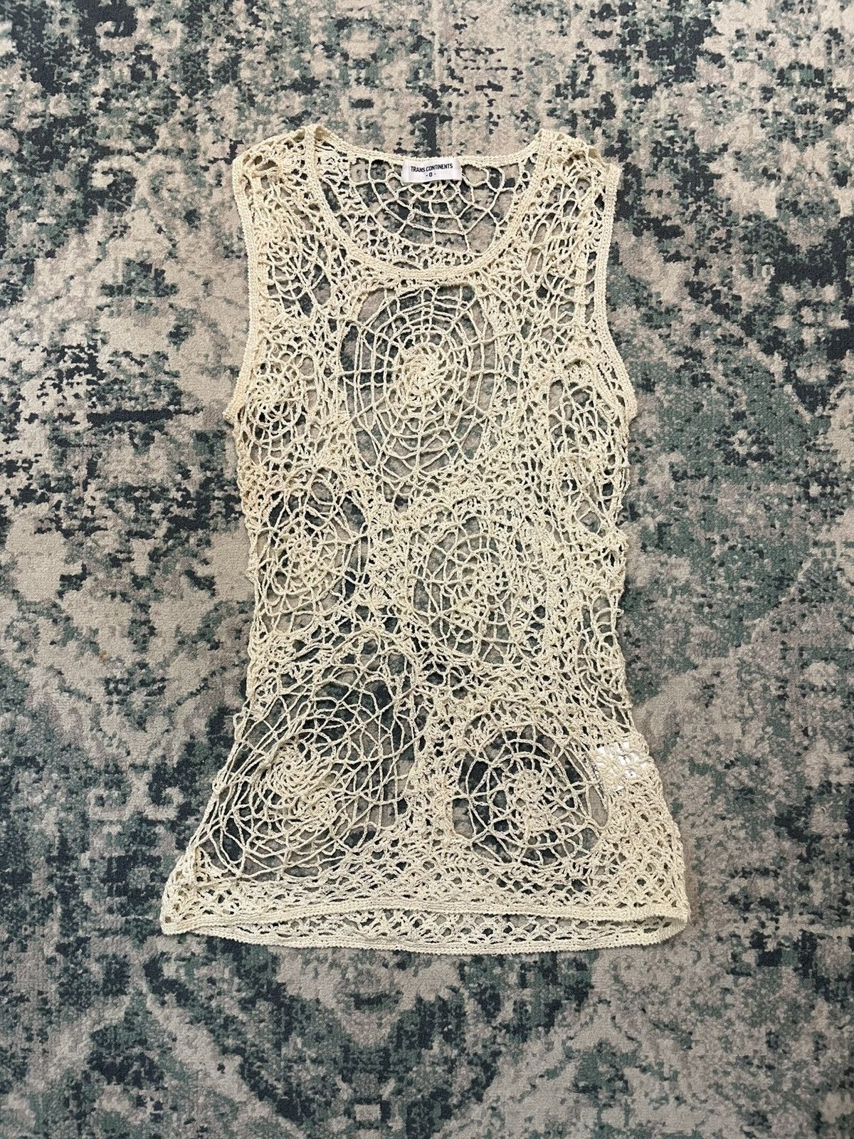 If Six Was Nine 1990 Trans Continents 0 Web Spider Knitted Sleeveless Size US S / EU 44-46 / 1 - 9 Thumbnail