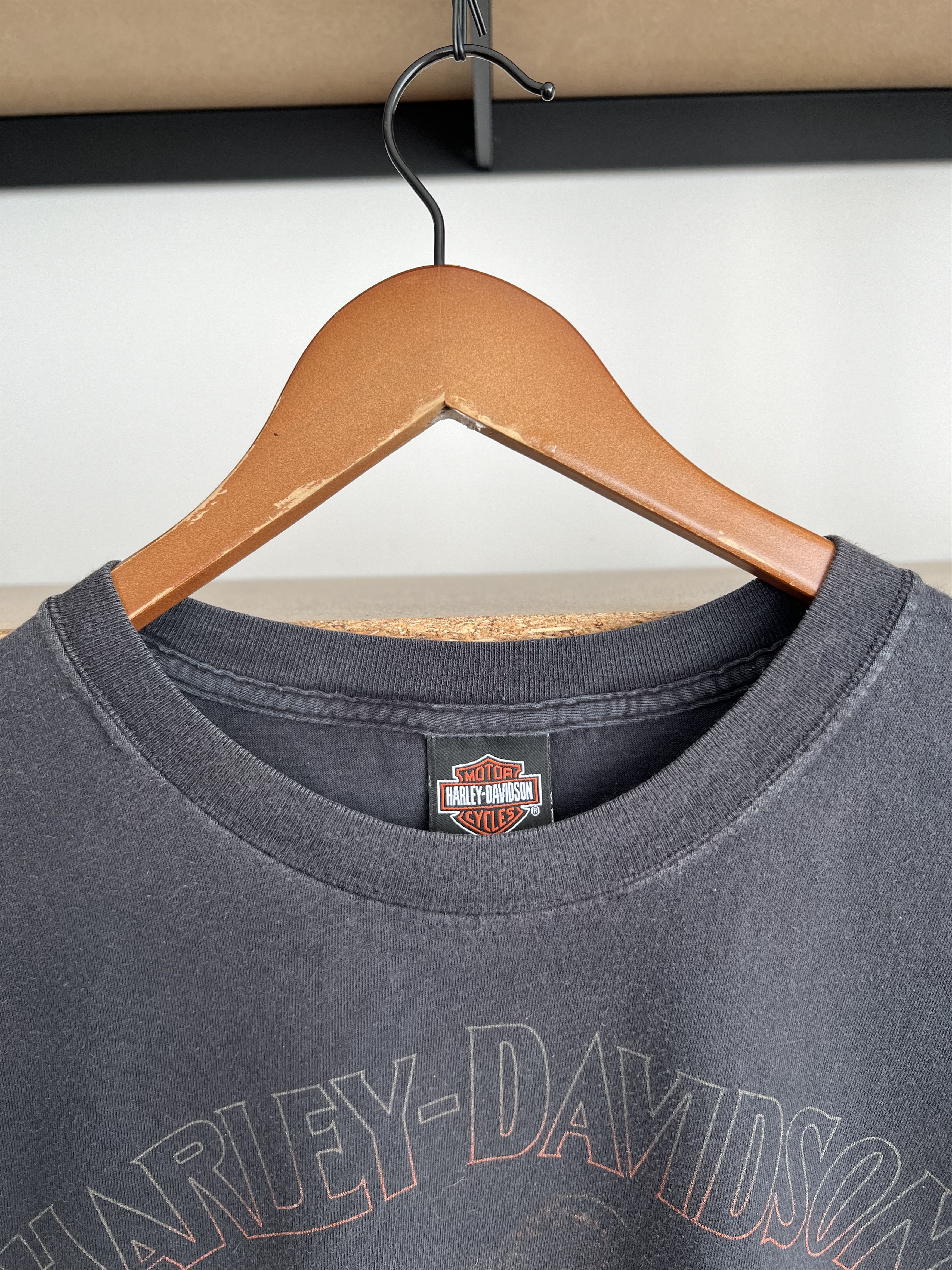 Harley Davidson Vintage 2006 Harley Davidson Motorcycle Fire Flame T-shirt Size US XL / EU 56 / 4 - 9 Thumbnail