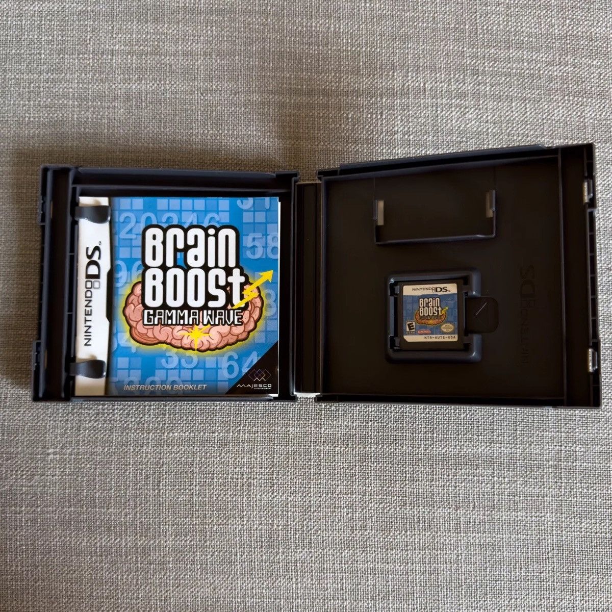 Nintendo Brain Boost Gamma Wave Nintendo DS Lite 3DS Game Case Manual Size ONE SIZE - 3 Thumbnail