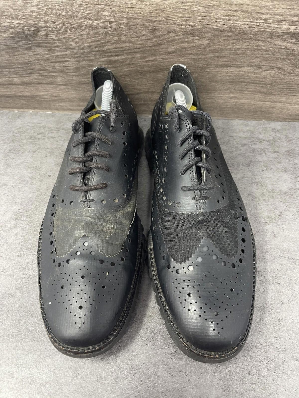 Cole Haan Cole Haan Zerogrand Wingtip Oxford Shoes Mens Size 9 Black Size US 9 / EU 42 - 3 Thumbnail