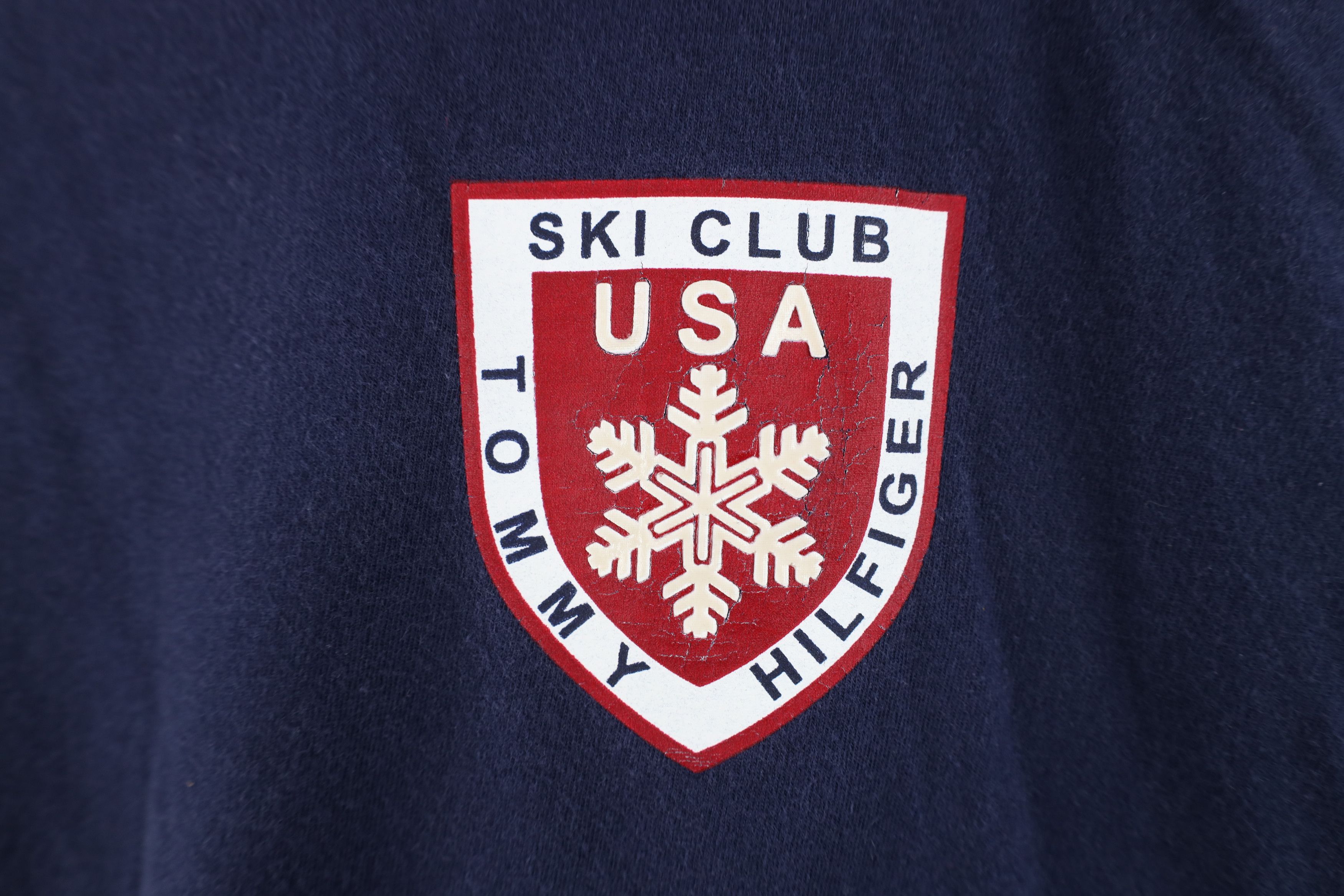 Tommy Hilfiger Vintage 90s Y2K Tommy Hilfiger Ski Club Long Sleeve T-Shirt Size US L / EU 52-54 / 3 - 4 Thumbnail