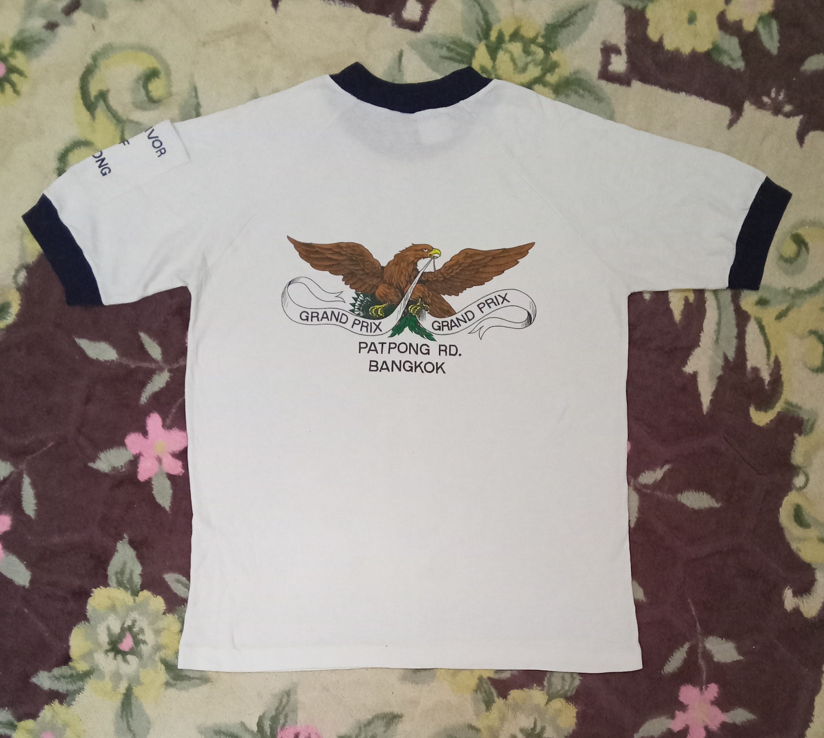 Vintage Grand Prix Patpong RD Bangkok Extremely Rare T Shirt/ Raglan Size US M / EU 48-50 / 2 - 1 Thumbnail