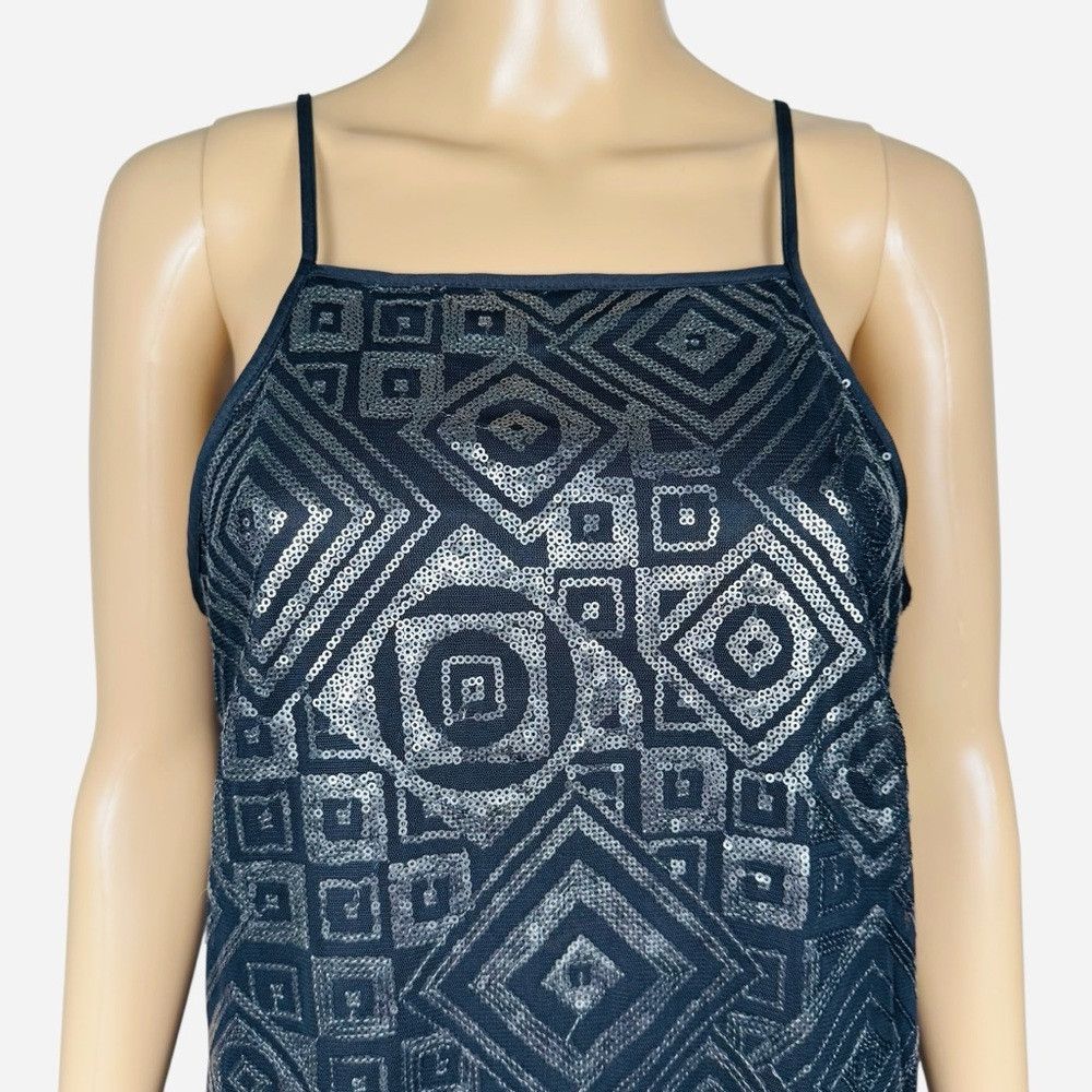 BCBGeneration BCBGGeneration Sequin High-Low Sleeveless Black Dress Size Size M / US 6-8 / IT 42-44 - 5 Thumbnail