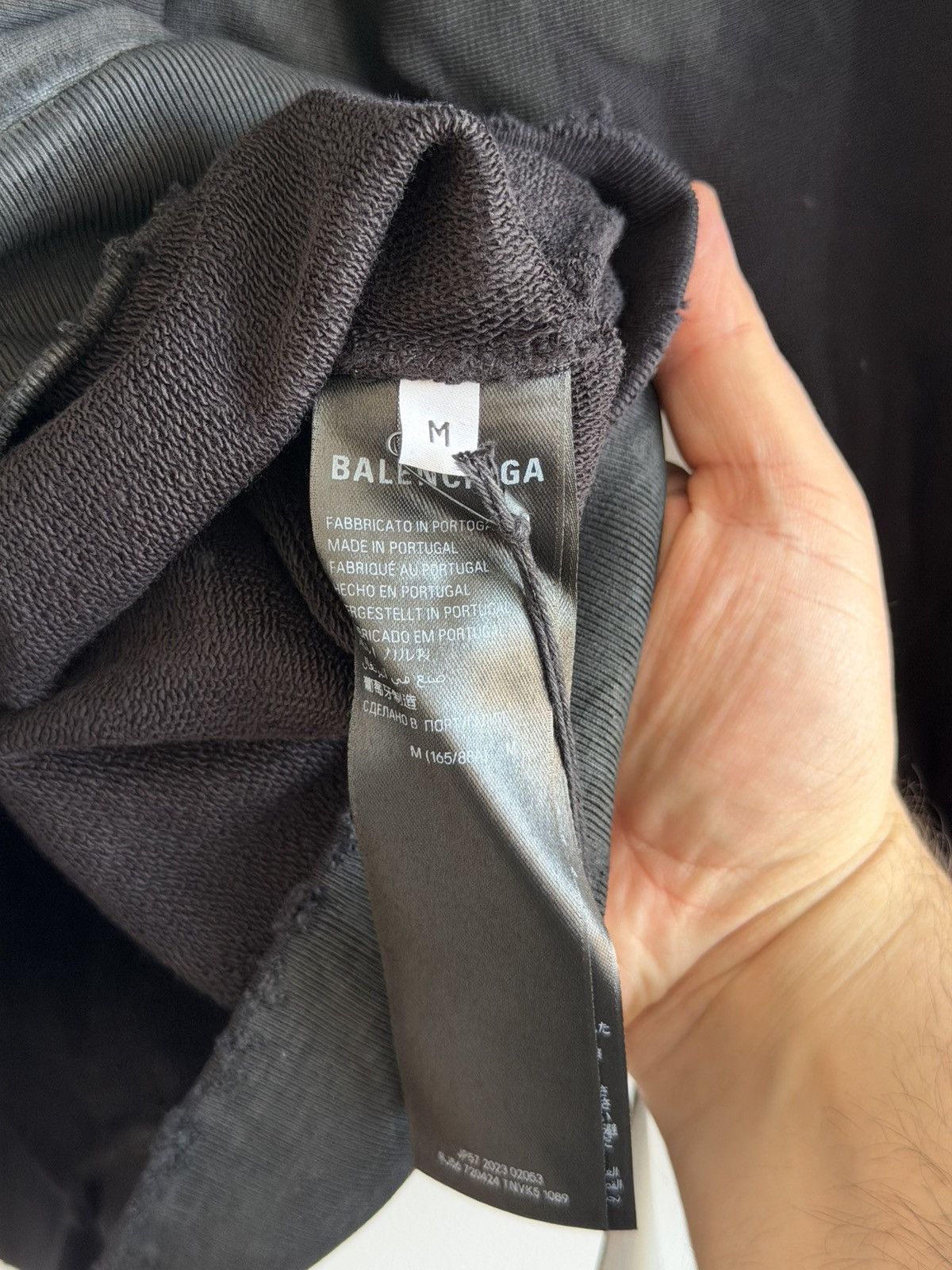 Balenciaga BALENCIAGA DEMNA GAFFER HOODIE ZIP UP MUD SHOW BLACK Size US M / EU 48-50 / 2 - 8 Thumbnail