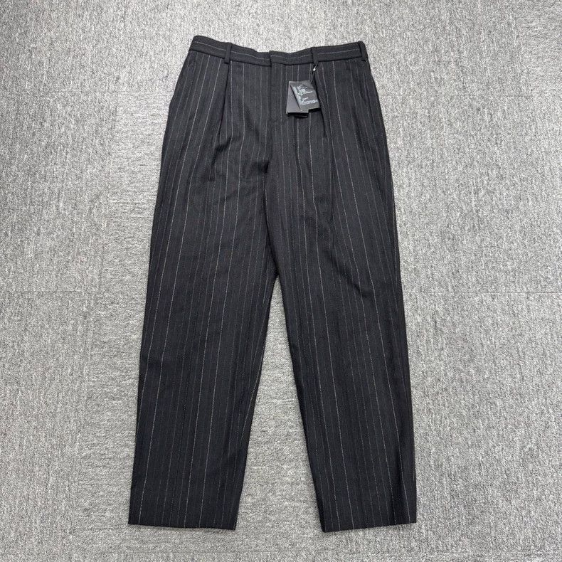 Yves Saint Laurent Yves Saint Laurent SLP Striped Wool Casual Pants Size 48-2 Size US 44 / EU 60 - 1 Thumbnail