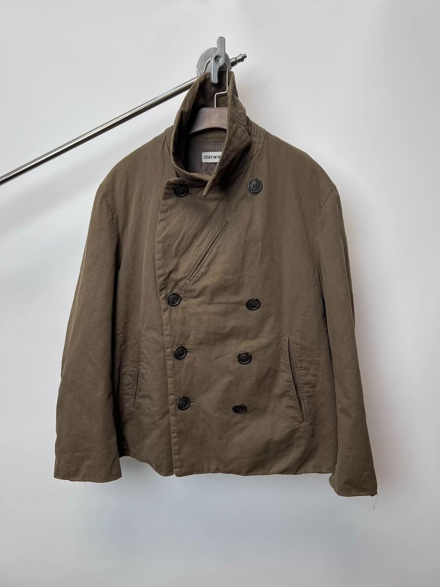 Issey Miyake Issey Miyake 90s Washed Stand Collar Bomber Jacket M Size US M / EU 48-50 / 2 - 1 Thumbnail
