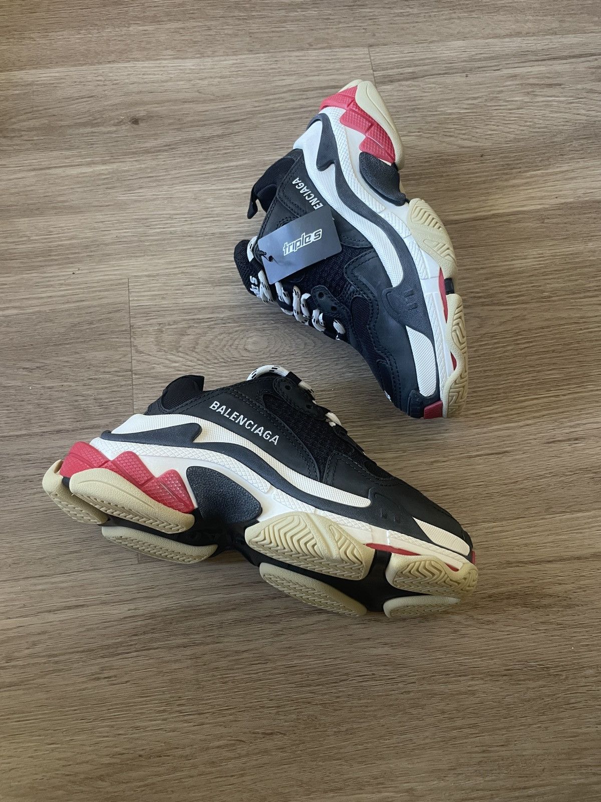 Balenciaga TRIPLE S SNEAKER IN BLACK Size US 4 / IT 34 - 3 Thumbnail