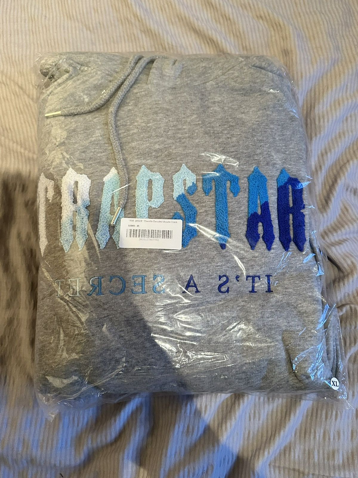 Trapstar London Trapstar Chenille Decoded Full Tracksuit - Grey Ice X-Large Size US XL / EU 56 / 4 - 1 Thumbnail