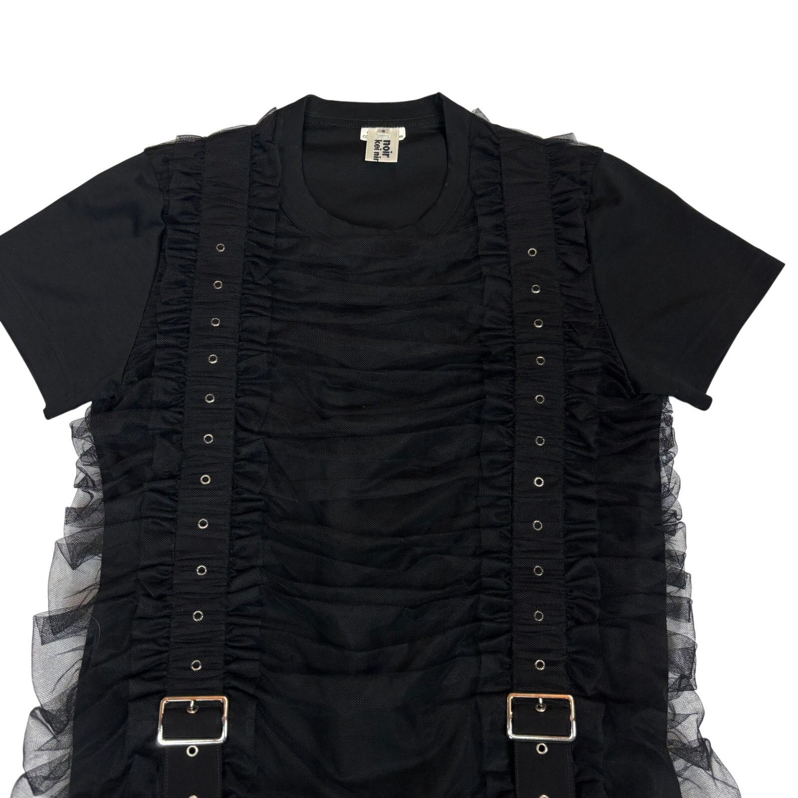 Comme des Garcons × Noir Kei Ninomiya Comme Des Garcons Noir Kei Ninomiya Tulle Belt Ruched Small Size S / US 4 / IT 40 - 2 Thumbnail
