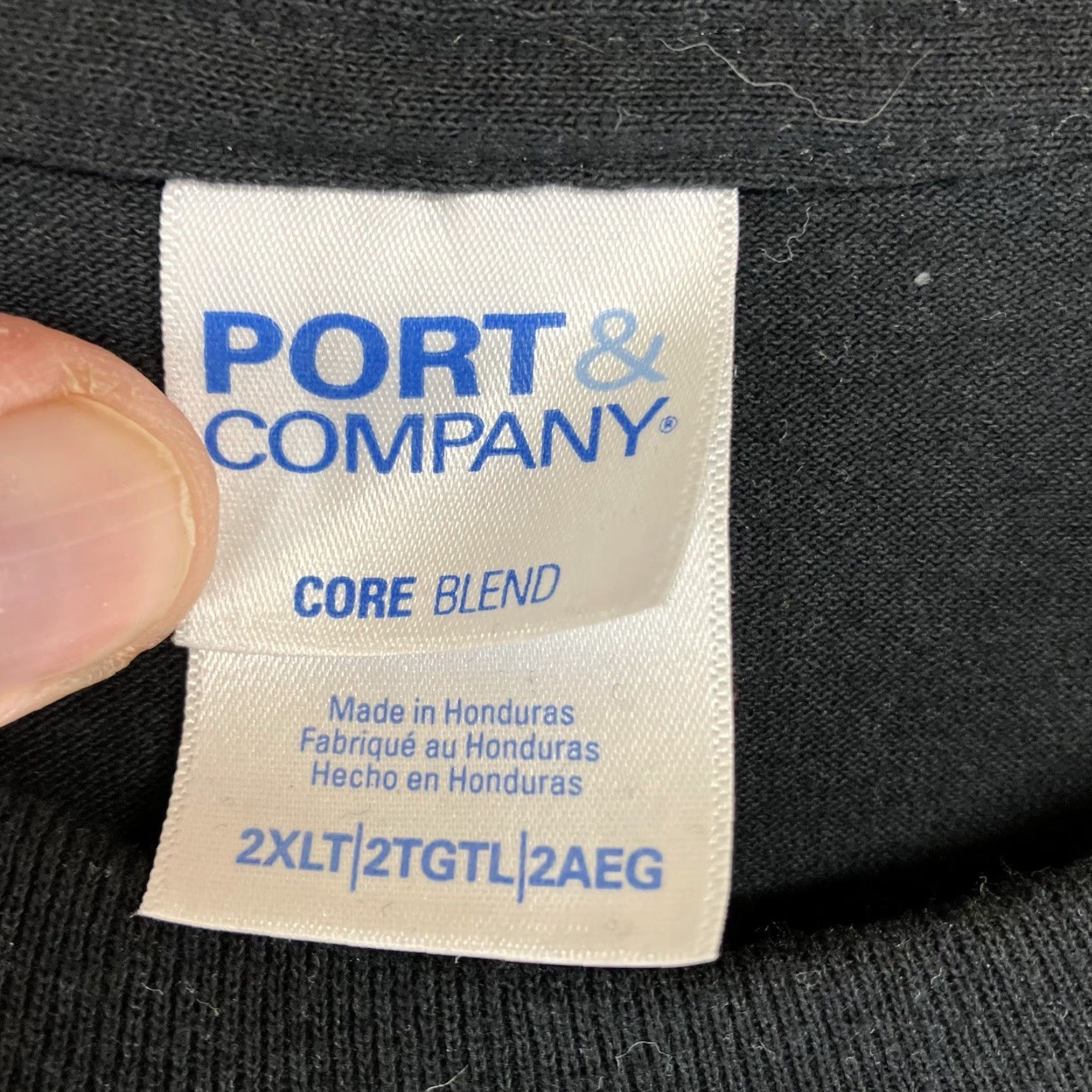 Port & Company VINTAGE Port & Company T-Shirt 2XLT Black Crew Neck Long Sleeve Graphic Print Biker Flame Logo Reed Trucking USA 2000s Men Mens Size US XXL / EU 58 / 5 - 7 Thumbnail