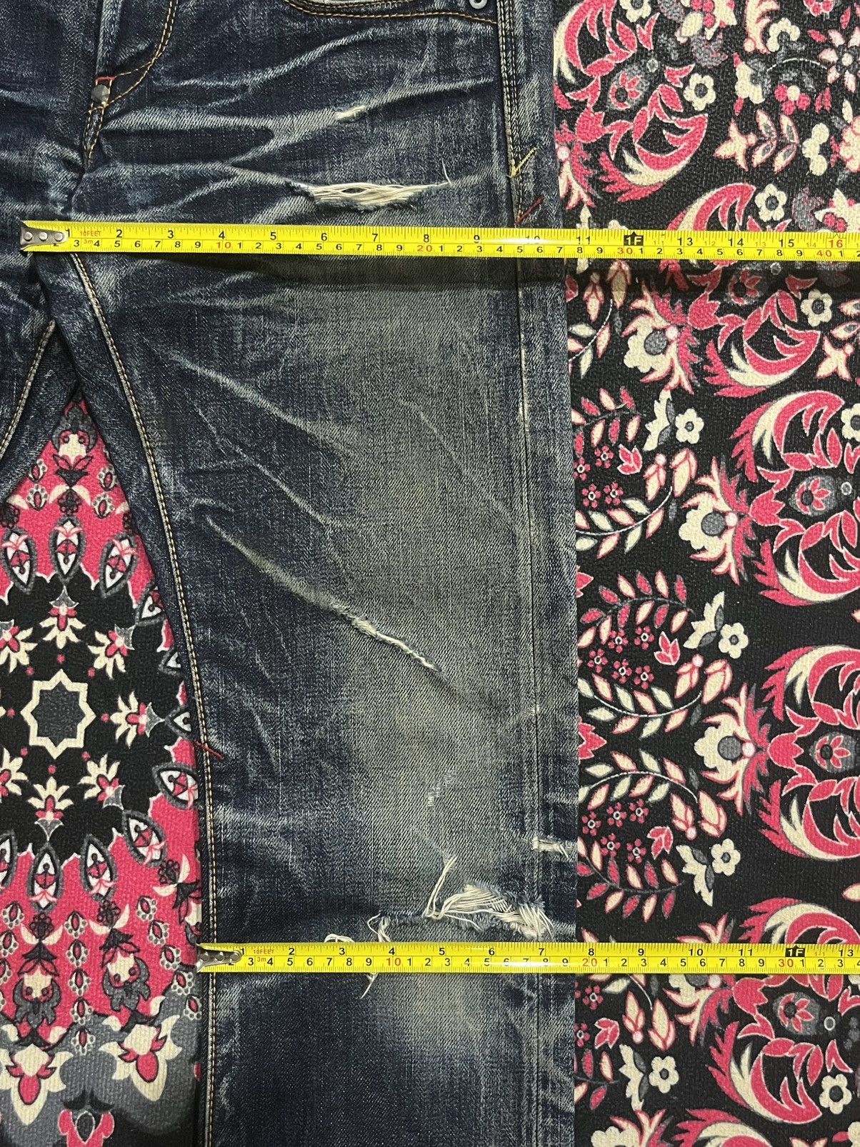 Japanese Brand ⚡️Insane⚡️Vintage Japanese DeeTA Heavy Whisker Selvedge Jeans Size US 30 / EU 46 - 20 Thumbnail