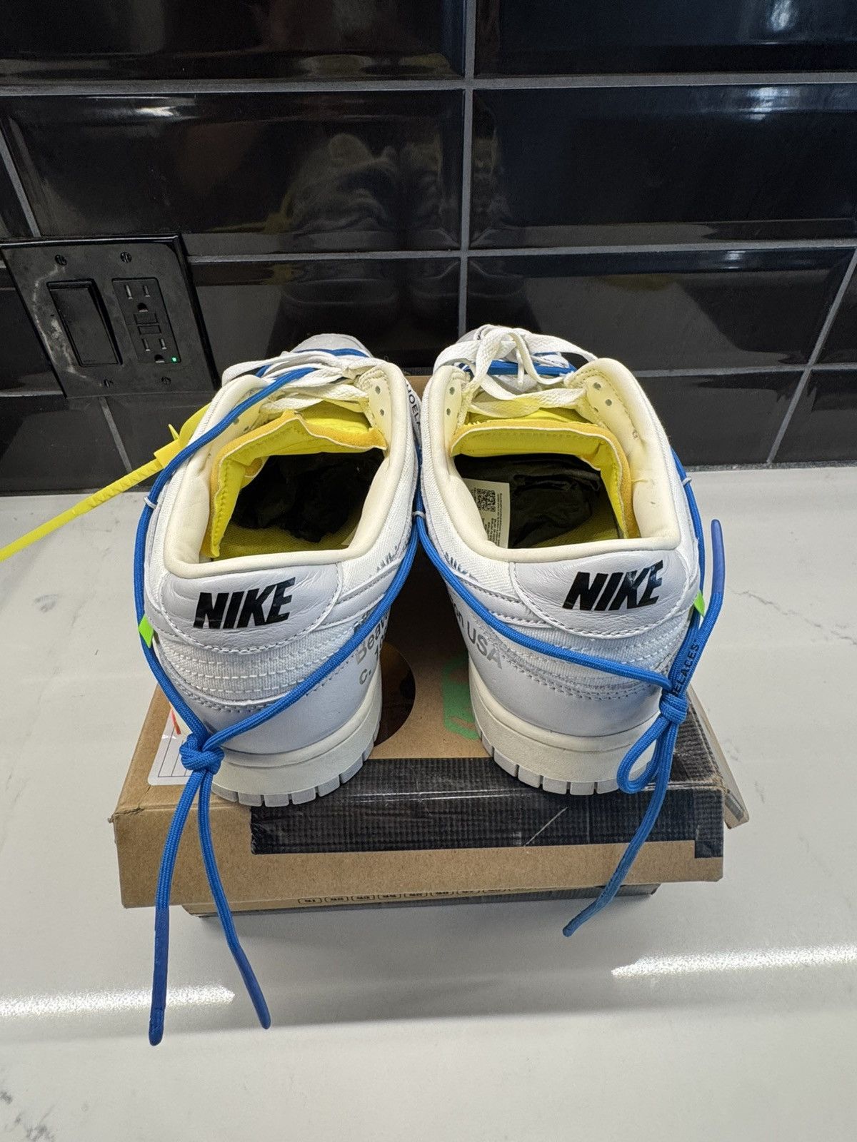 Nike × Off-White Nike x Off-White Dunk Low “Lot 10 of 50” / Blue Lace / US 13 Size US 13 / EU 46 - 7 Thumbnail