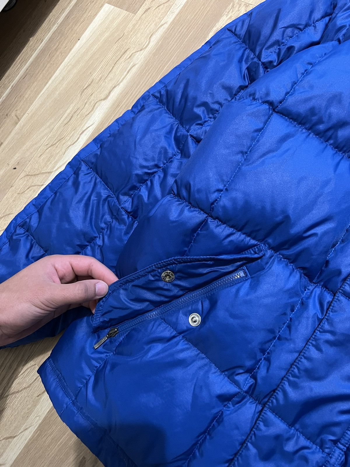 Nike × Vintage Nike vintage puffer jacket drill 90s hype y2k style Size US M / EU 48-50 / 2 - 6 Thumbnail