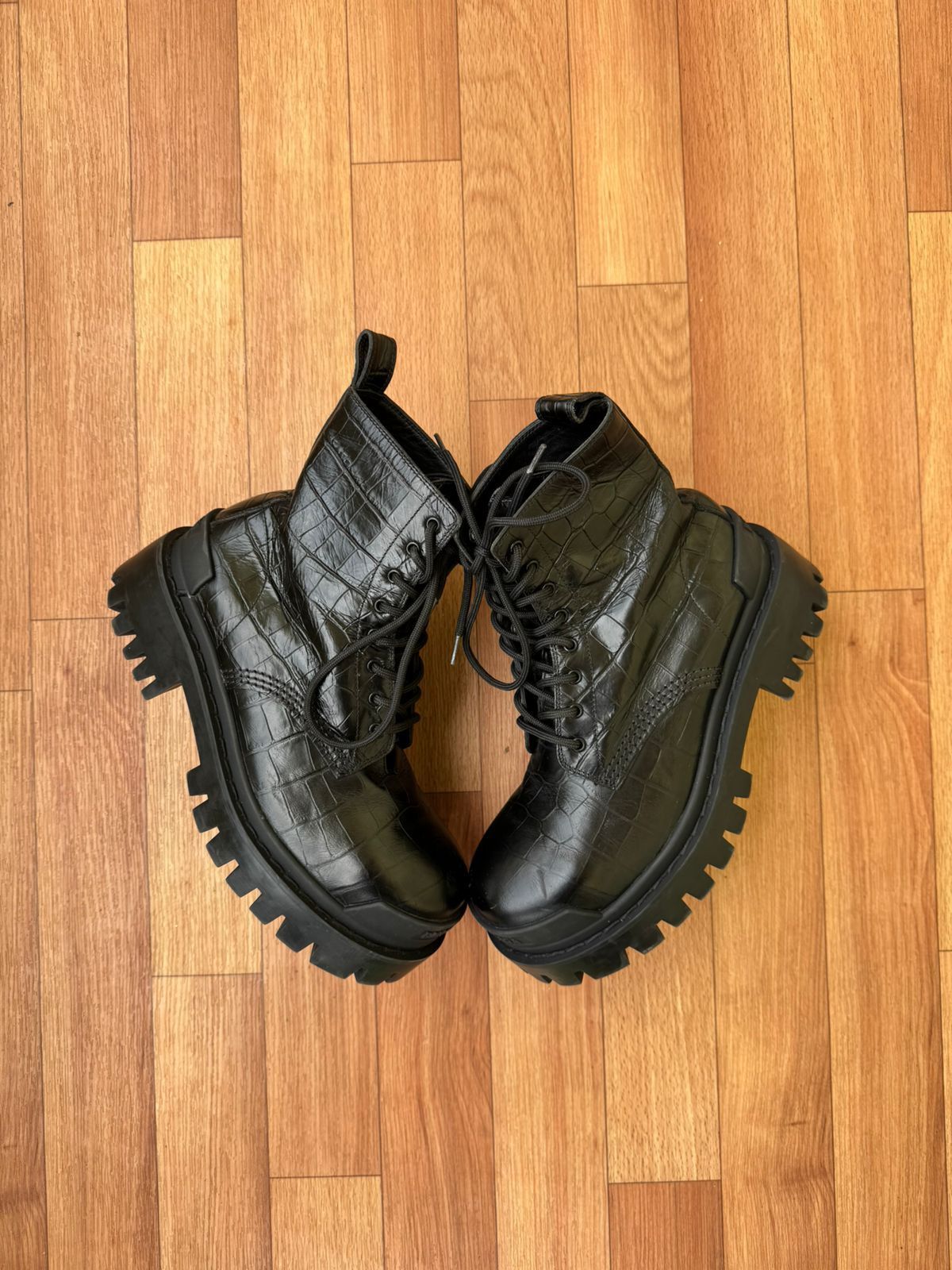 Balenciaga 🐊 BALENCIAGA STRIKE CROC BOOTS Size US 6 / IT 36 - 5 Thumbnail