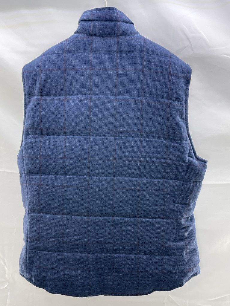 Brunello Cucinelli BRUNELLO CUCINELLI Linen Wool Silk Down Reversible Vest Size US M / EU 48-50 / 2 - 4 Thumbnail
