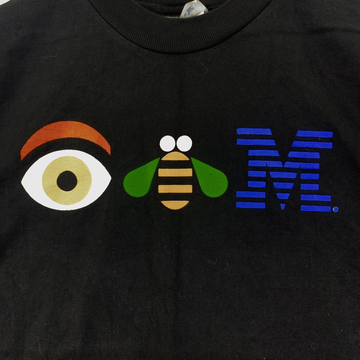 Hanes Vintage 90’ IBM COMPUTER TECHNOLOGY Eye Bee Tee Shirt Size US M / EU 48-50 / 2 - 3 Thumbnail
