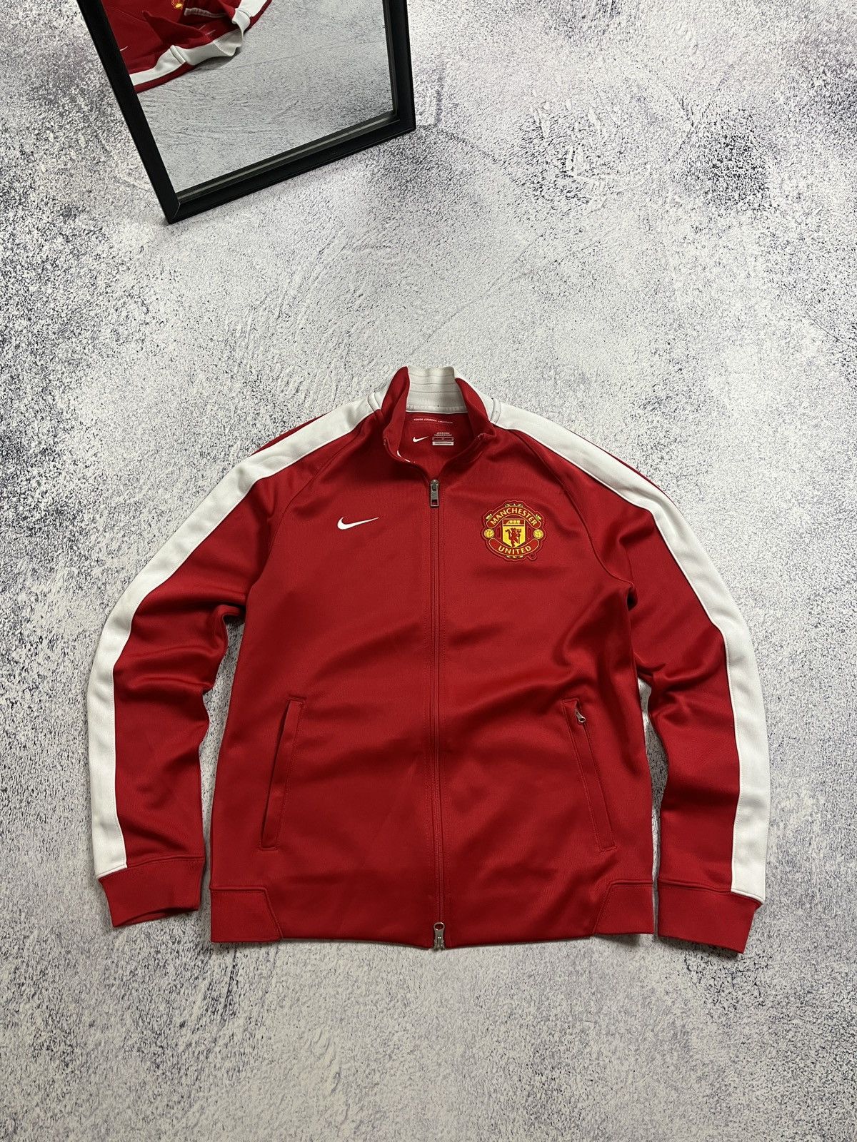 Nike Vintage Y2K Nike Manchester United Track Jacket Drill Rare Size US M / EU 48-50 / 2 - 1 Thumbnail