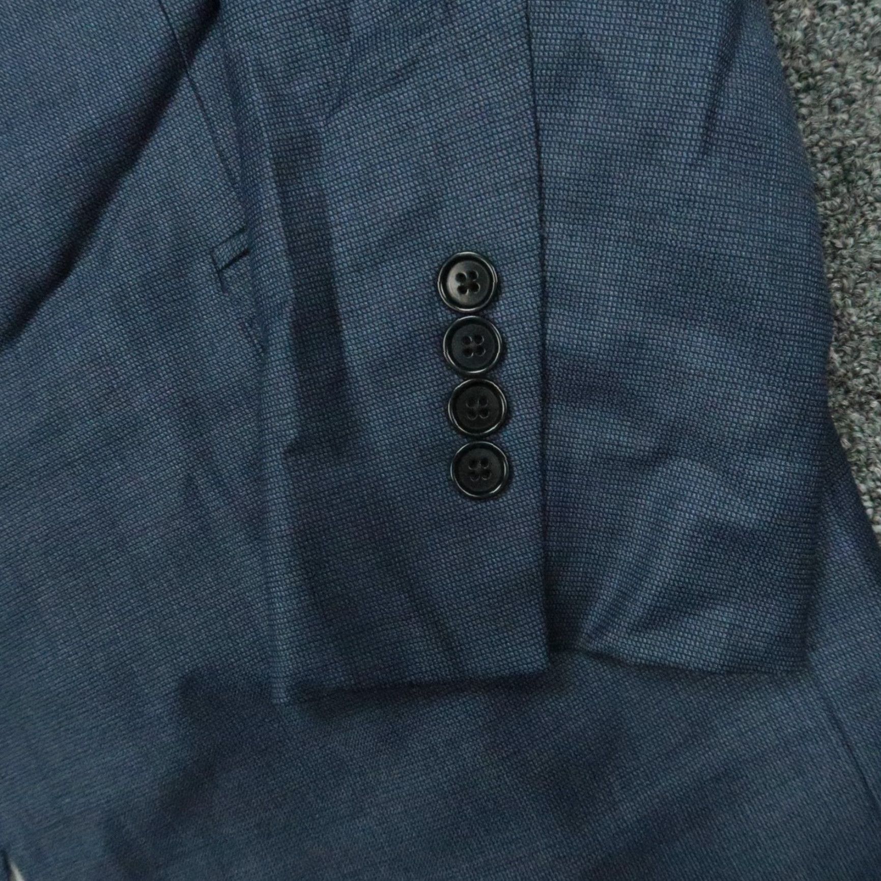 Brooks Brothers Brooks Brothers Blazer Mens 39R Blue Wool Sport Coat Jacket Regular Notch Lapel Single-Breasted Two-Button Vintage: No Modern? Size 40R - 6 Thumbnail