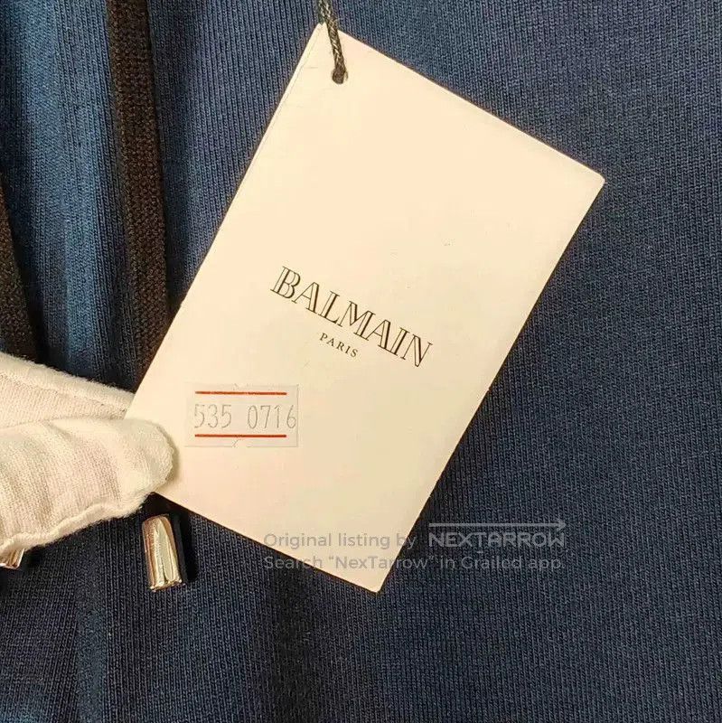 Balmain Balmain Men's Blue Cotton Casual Pants . Size US 30 / EU 46 - 4 Thumbnail
