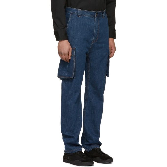 Acne Studios Acne Studios Bla Konst Denim Cargo Pants Size US 33 - 2 Thumbnail